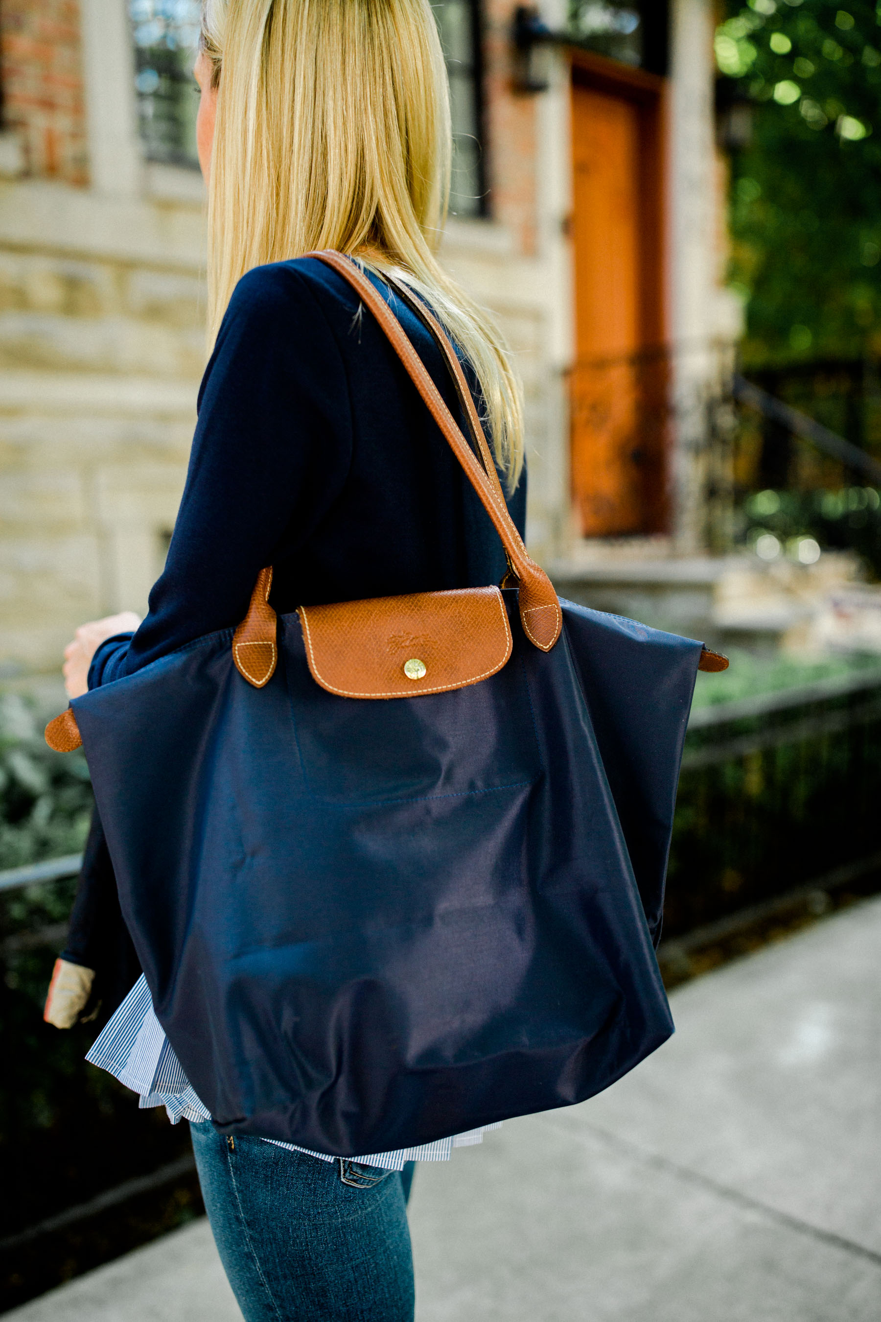 navy tote