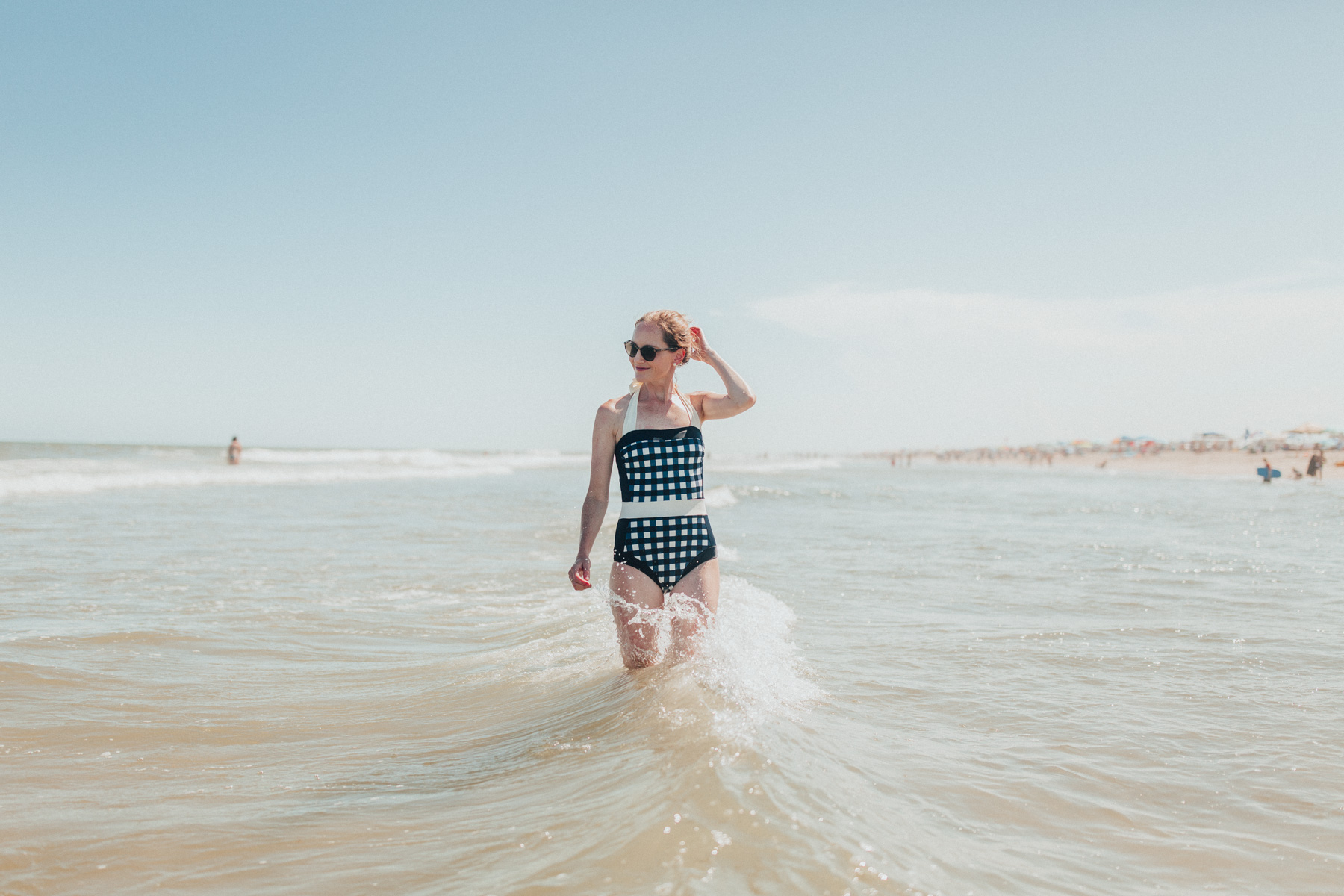 Retro Gingham Santorini Bathing Suit | Kelly in the City