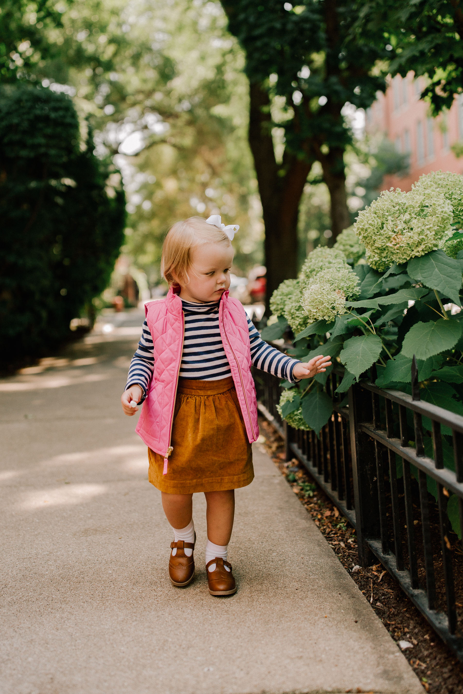  Emma's Corduroy Skirt, Quilted Vest and Similar Striped Top 