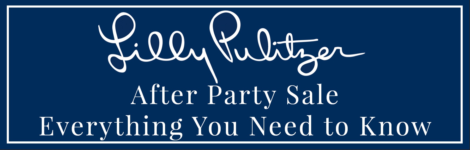 Lilly Pulitzer After Party Sale