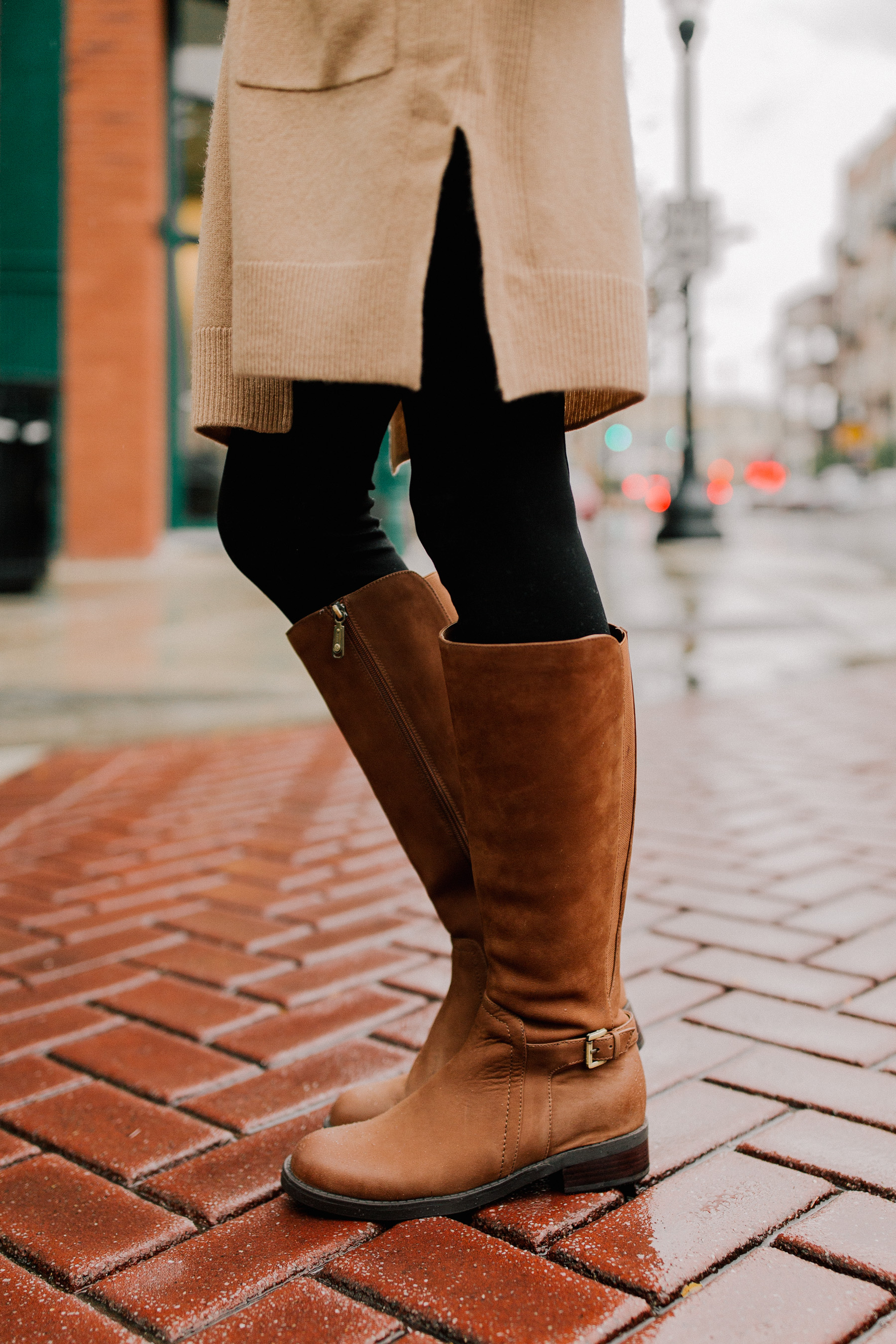 Leather riding boots