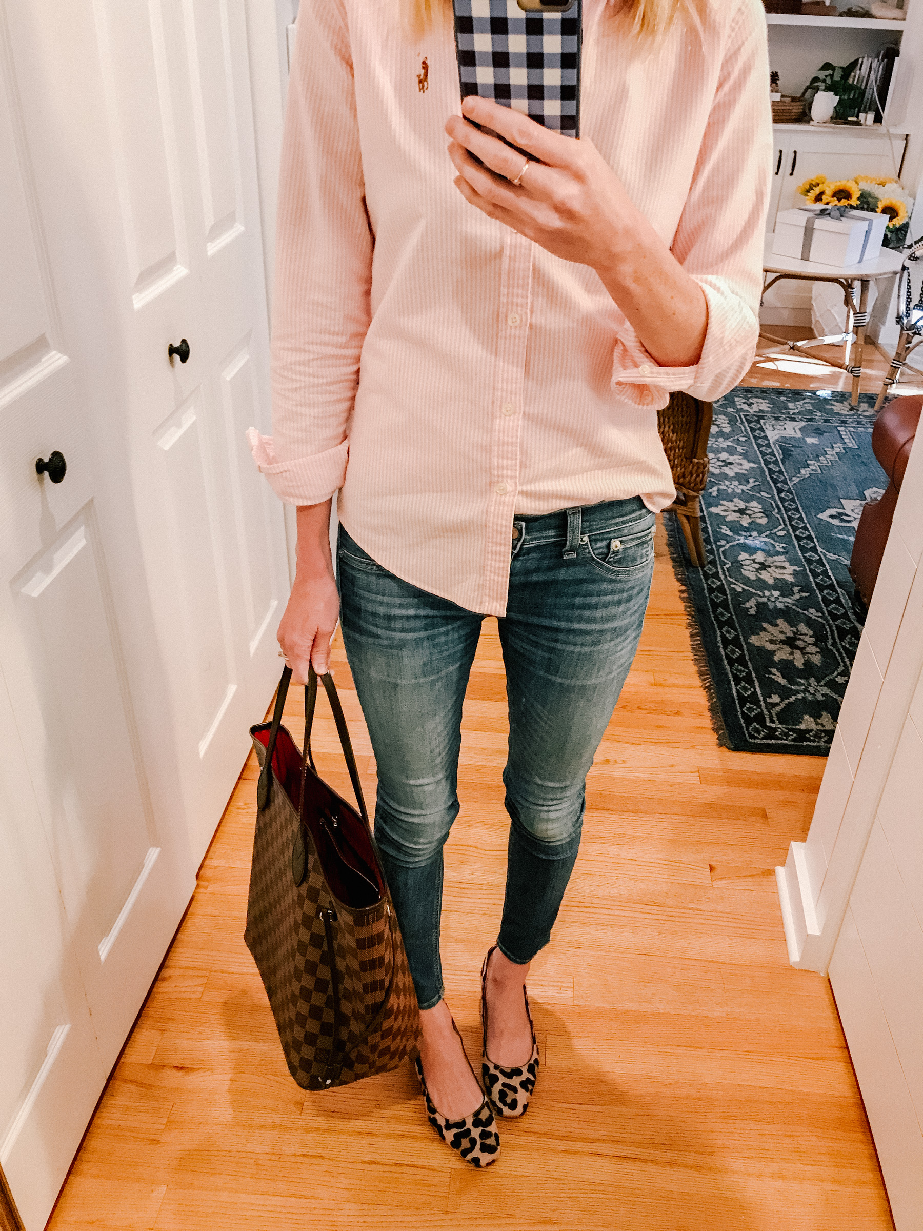 Ralph Lauren Button-Down / Kate Spade Pumps 