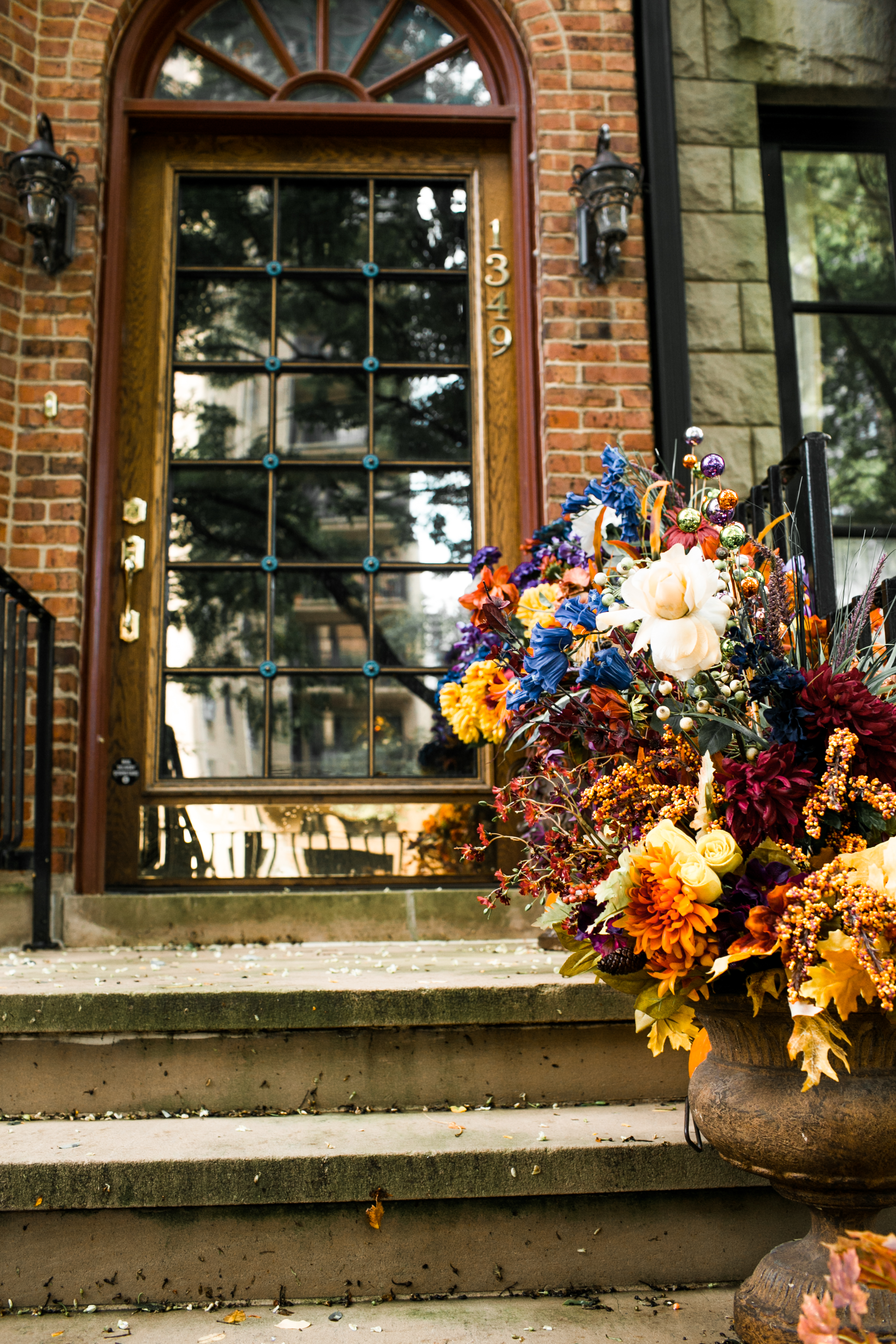 Stunning floral arrangements in the perfect fall hues.