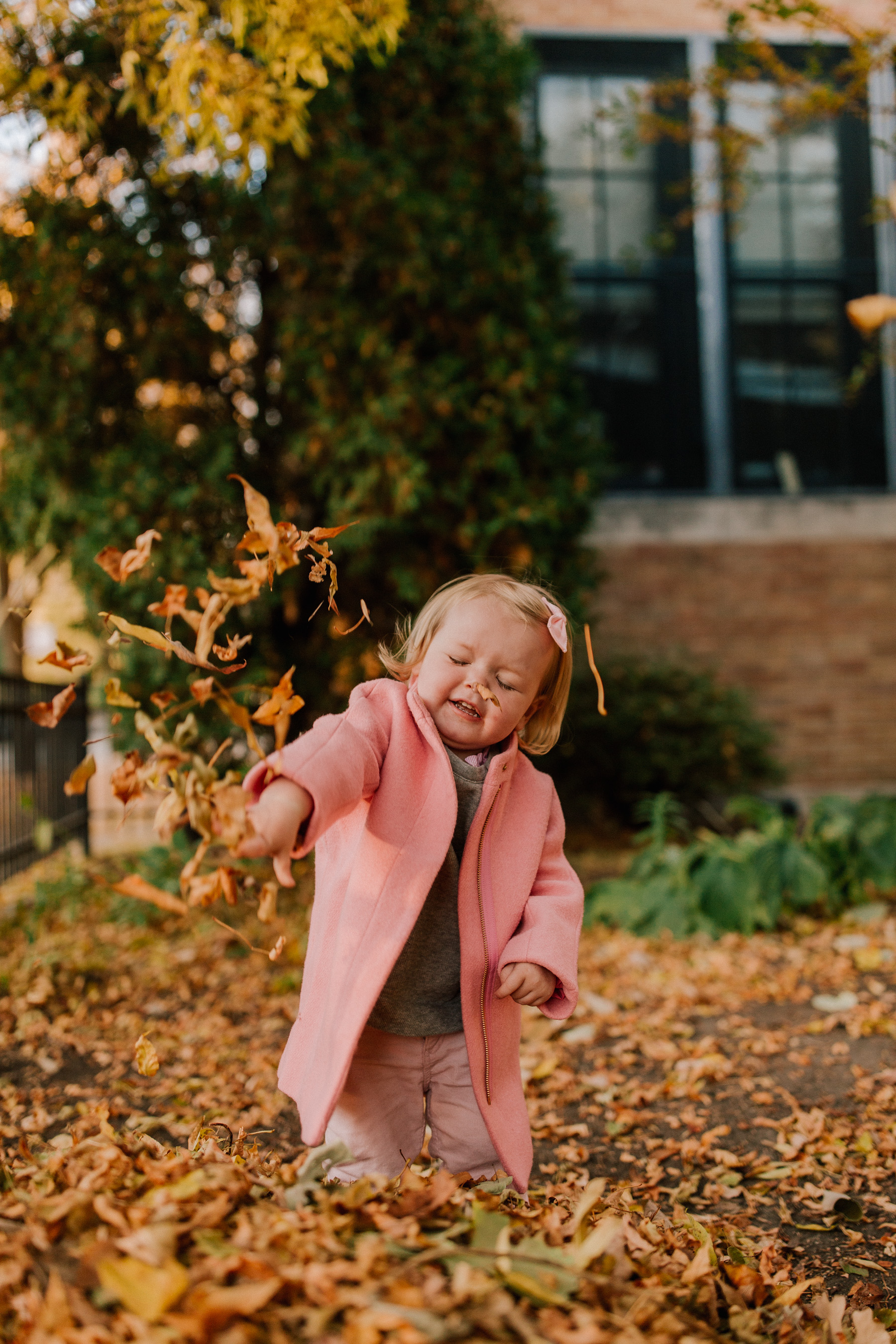 Baby Emma is wearing a J.Crew Cocoon Coat 