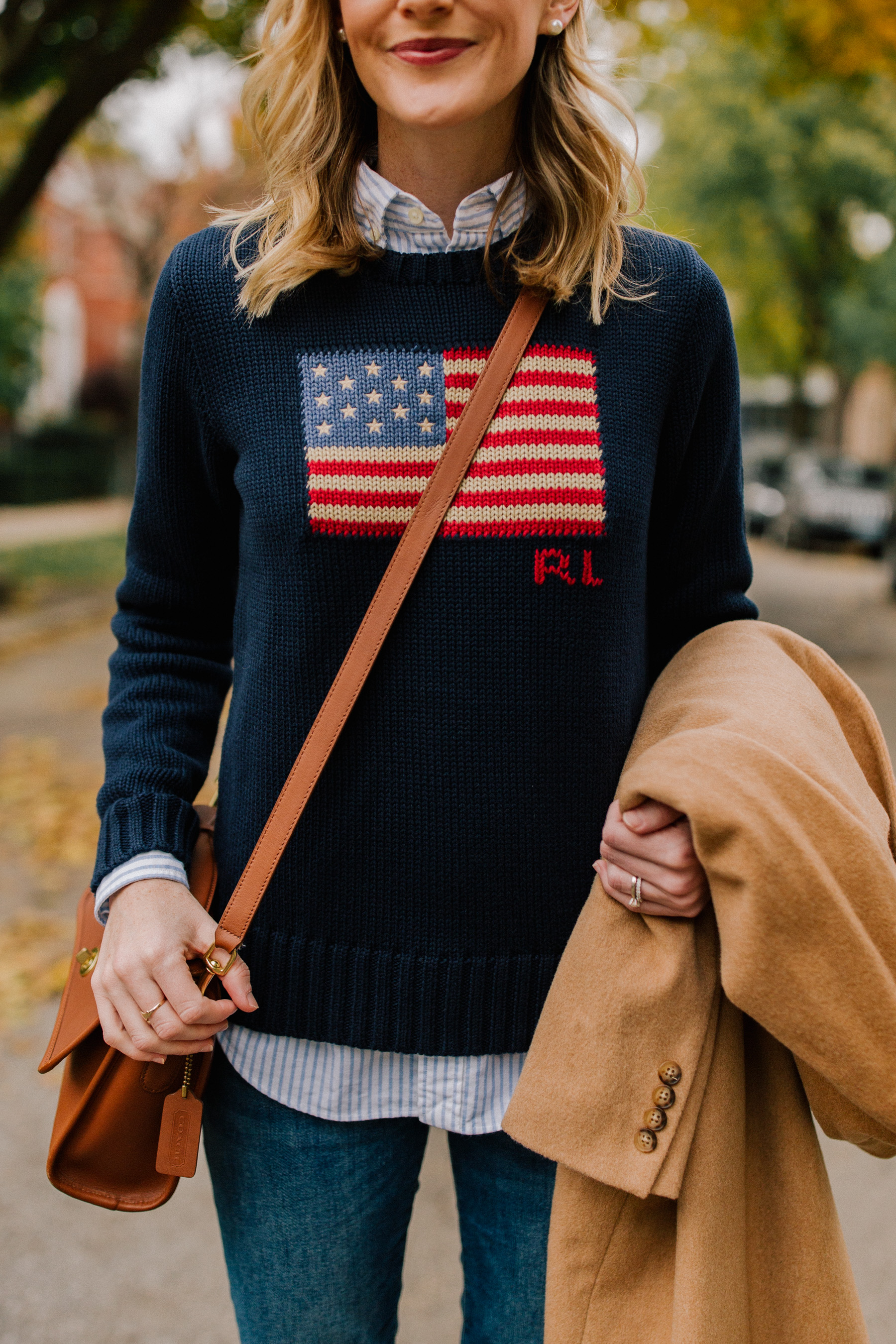 ralph lauren womens flag sweater