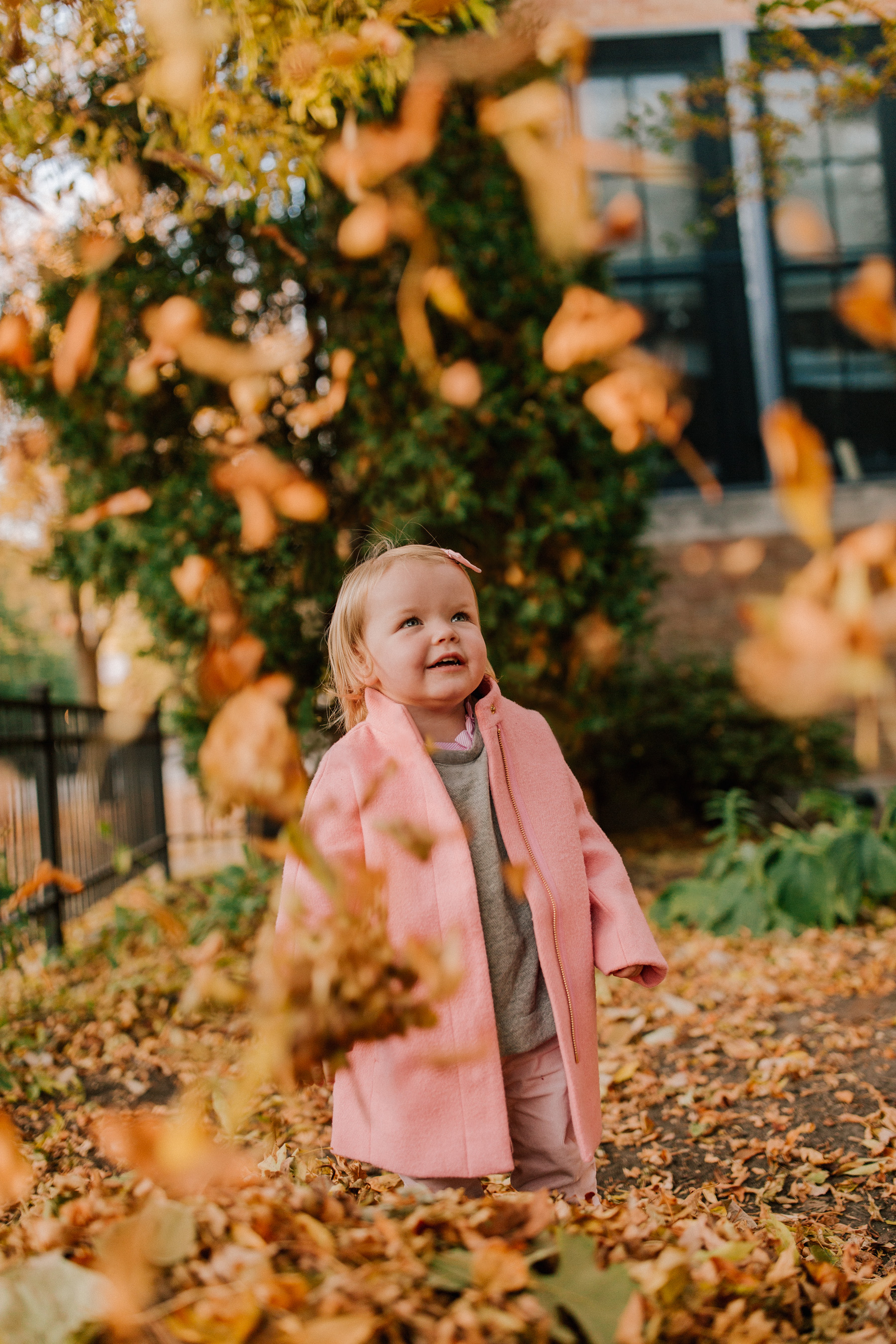 Toddler in a J.Crew Cocoon Coat