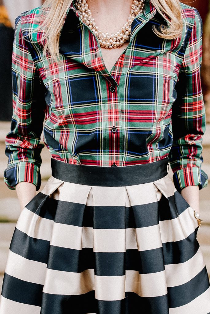 j crew tartan plaid heels