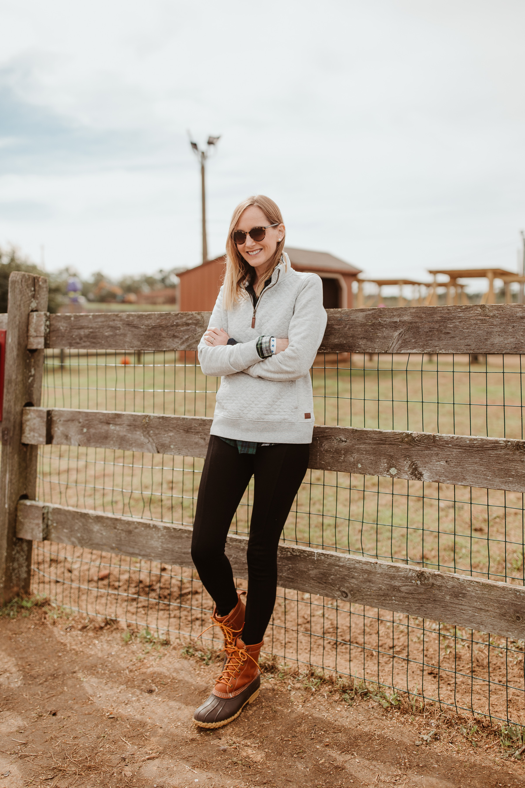 quilted quarter zip