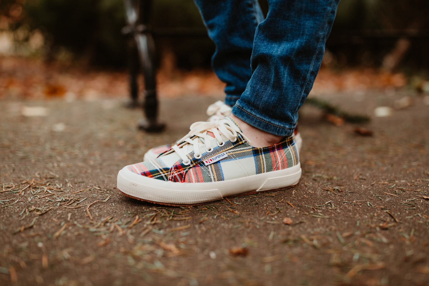 Superga tartan sale sneakers