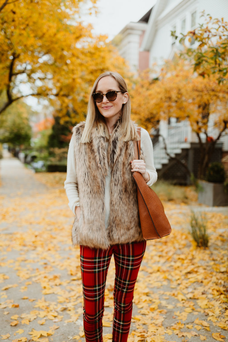 old navy stevie pants plaid