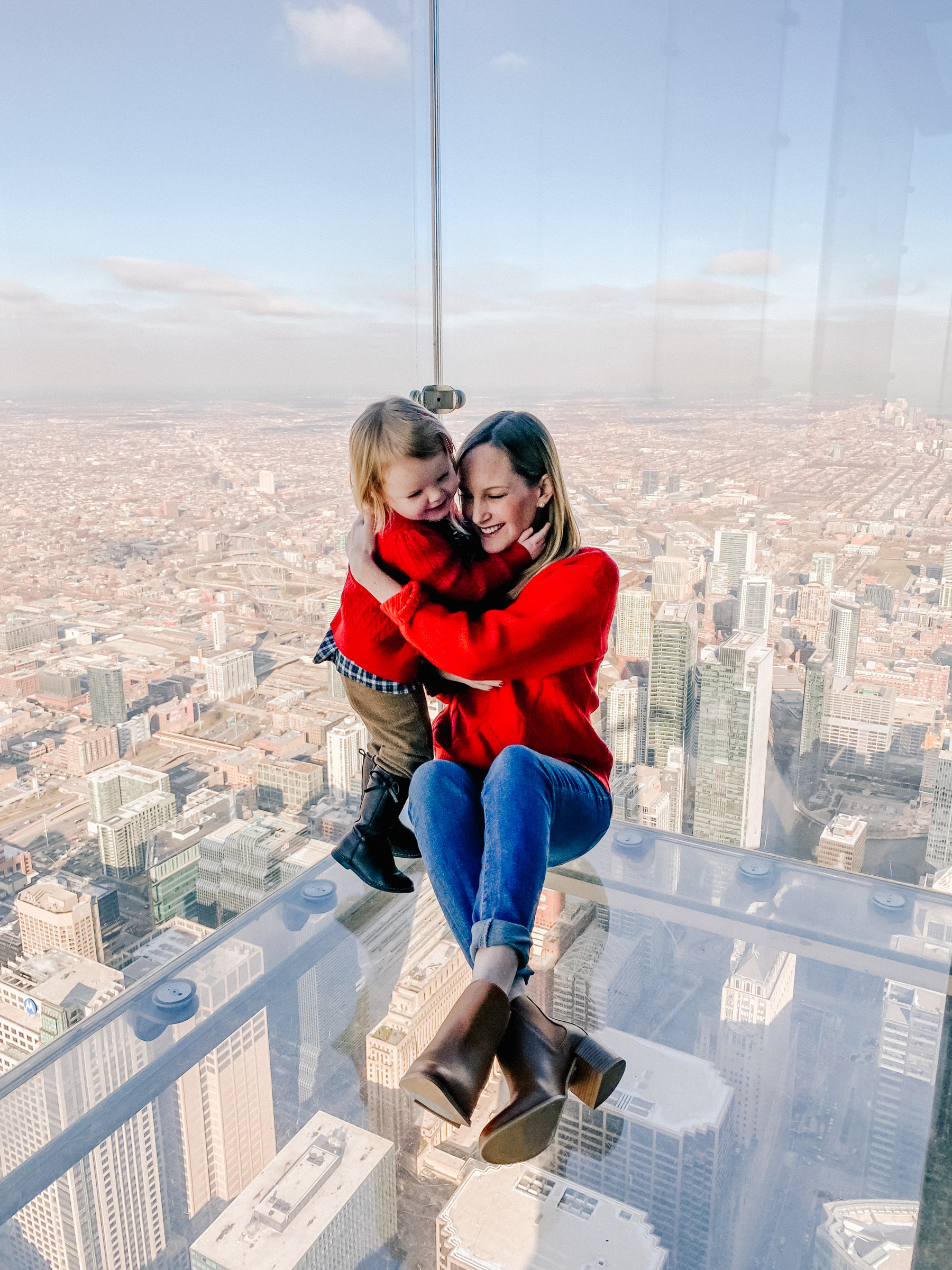 Lakin Family at the Willis Tower Skydeck