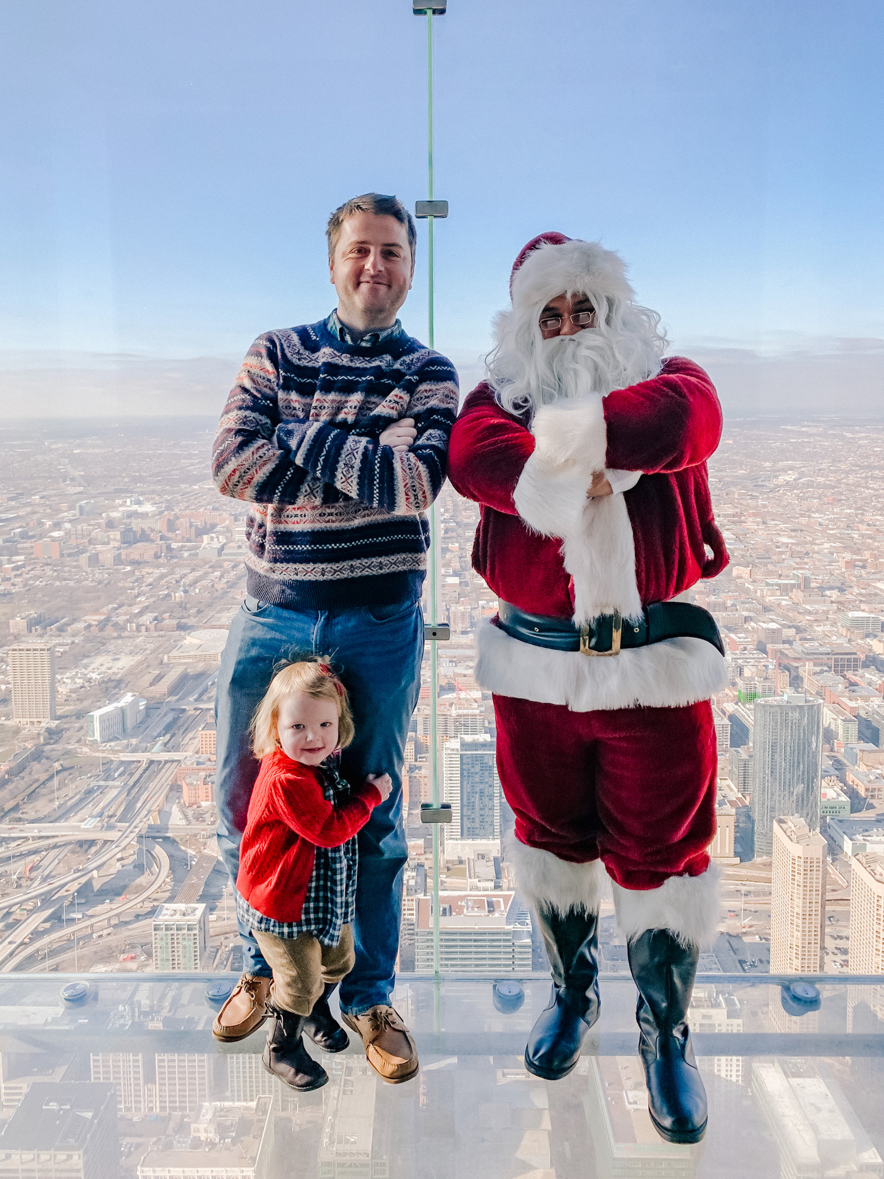 Kelly in the City - Meeting Santa on the Willis Tower Skydeck