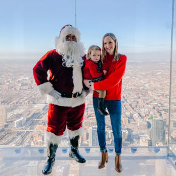 Meeting Santa on the Willis Tower Skydeck