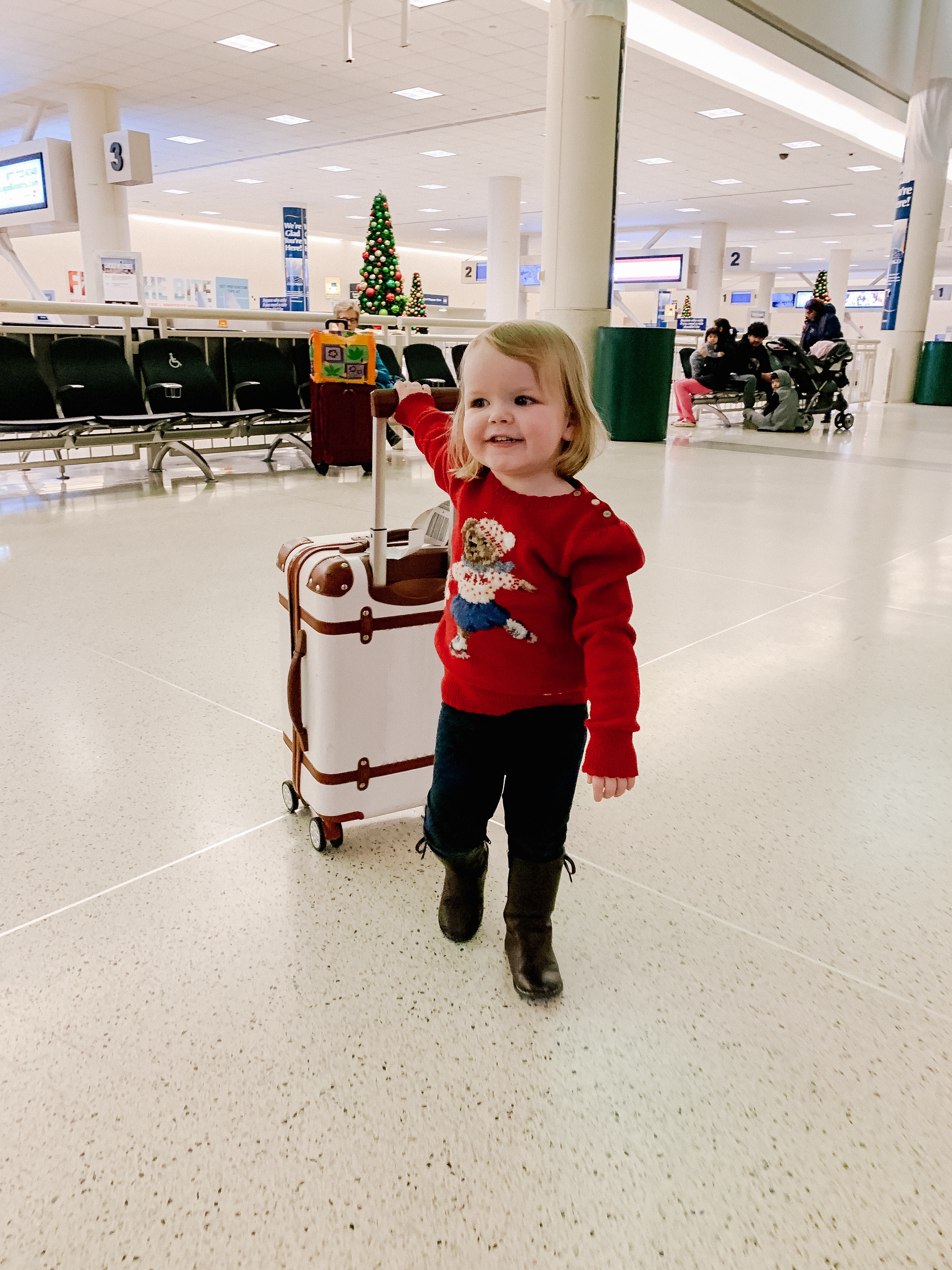 Emma at the airport