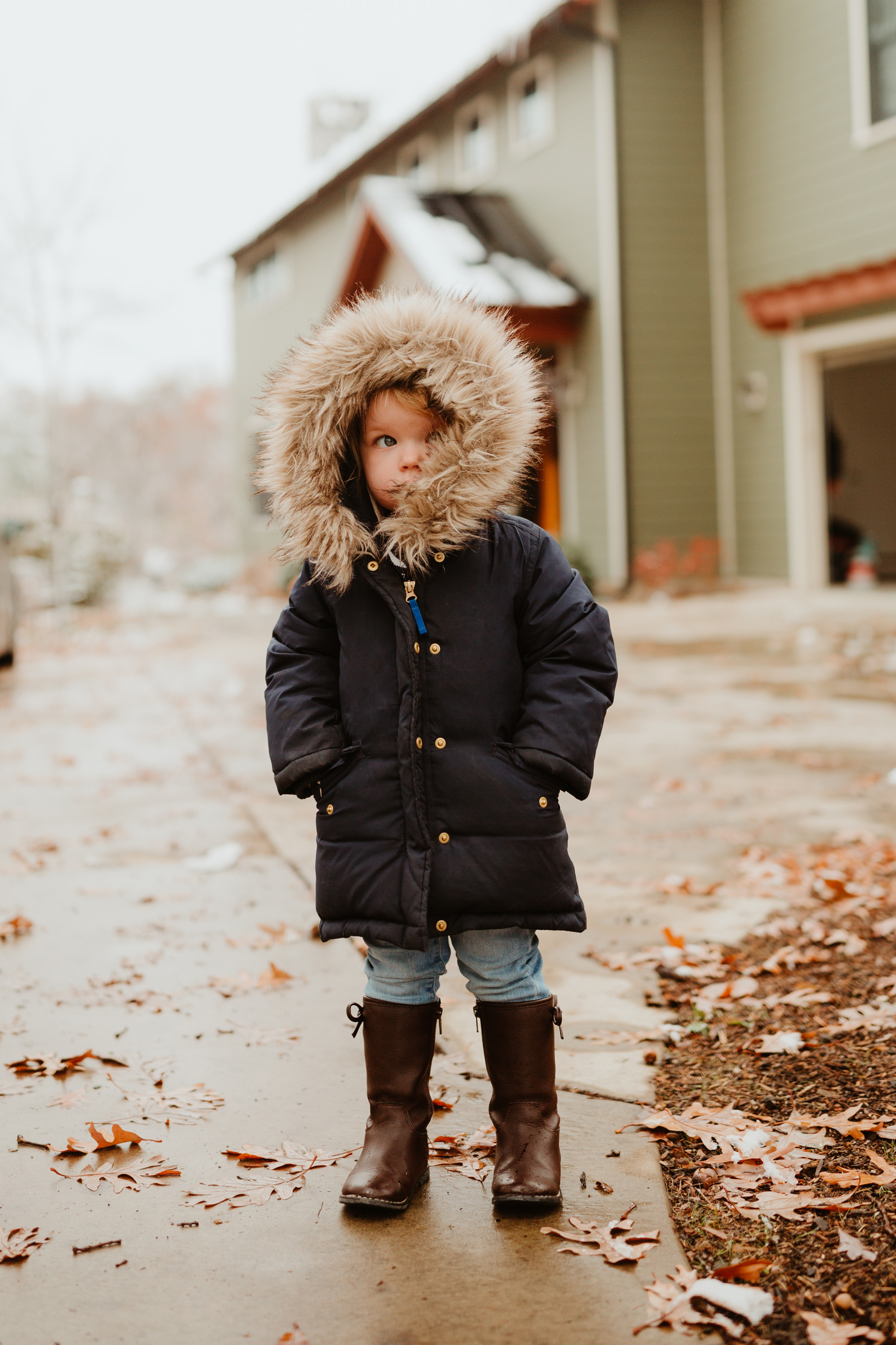 J.Crew Girls' Down Parka in Navy