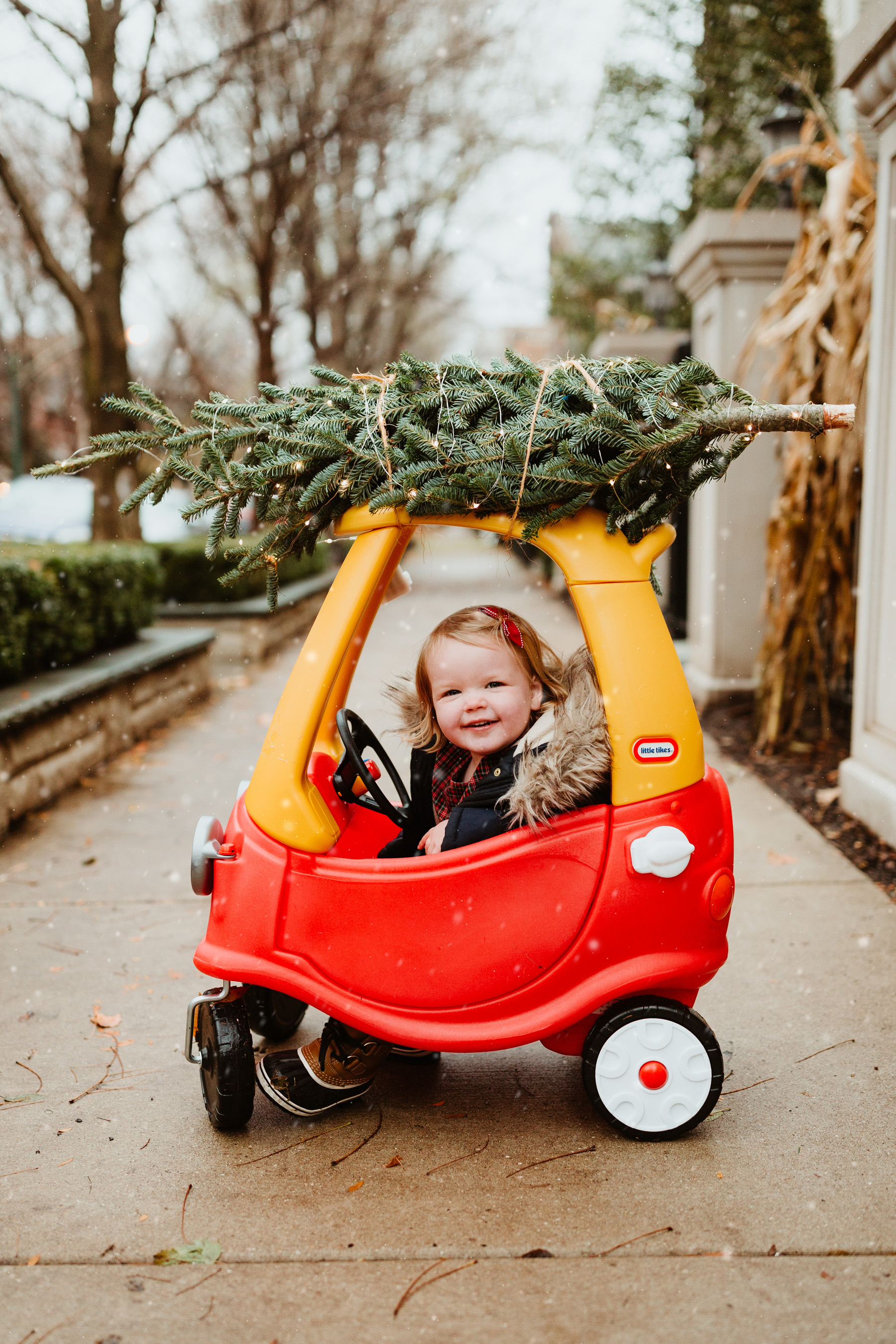 little tikes car christmas tree