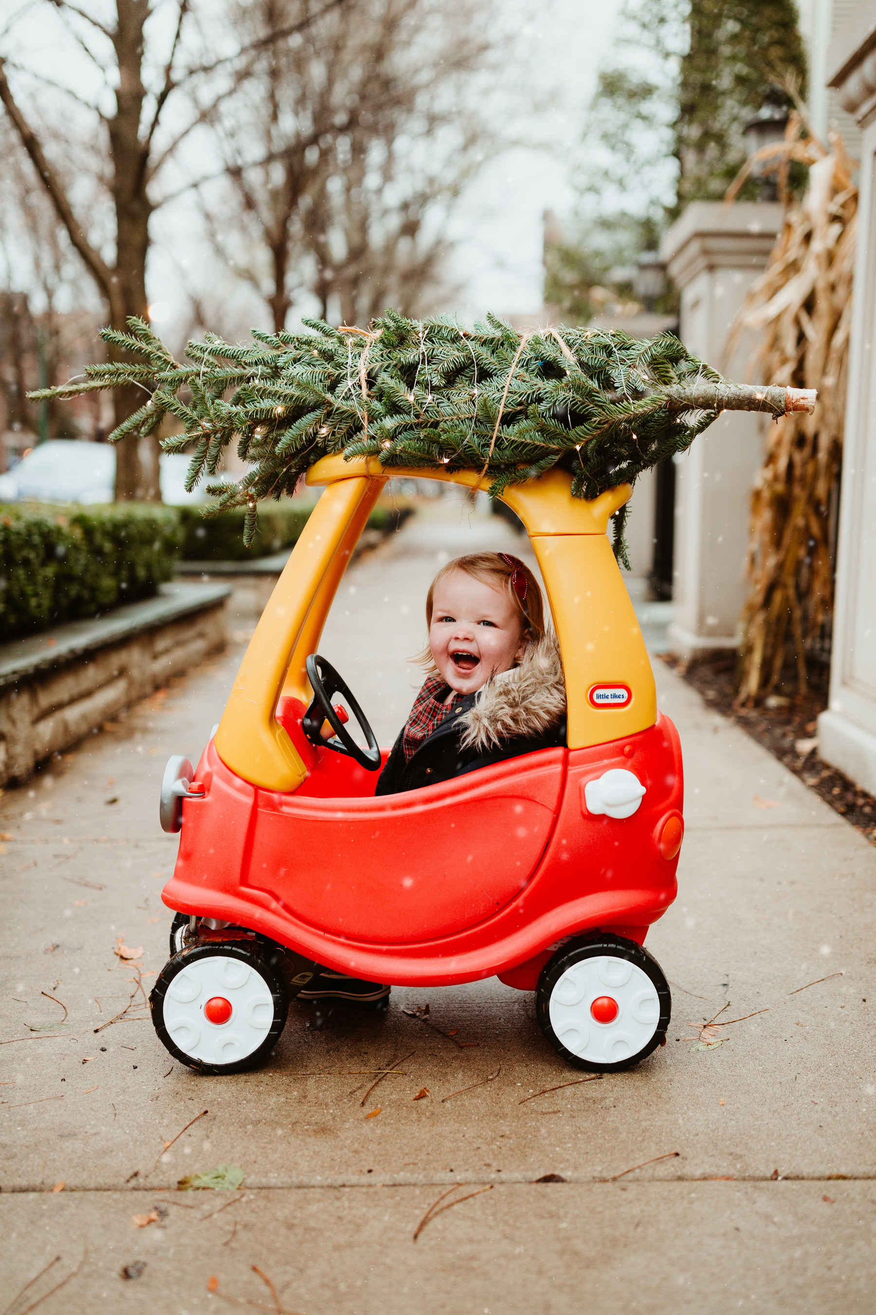 little tikes car christmas tree