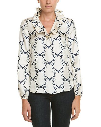 Elizabeth McKay Silk Blouse, Size 0