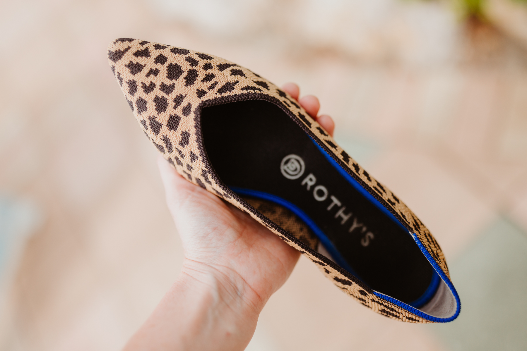 Rothy's Pointed Leopard Flat 