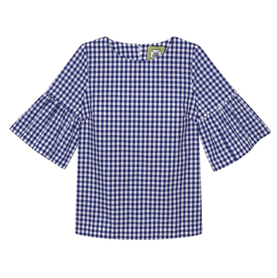 (New with Tags) Elizabeth McKay Gingham Top, Size XS