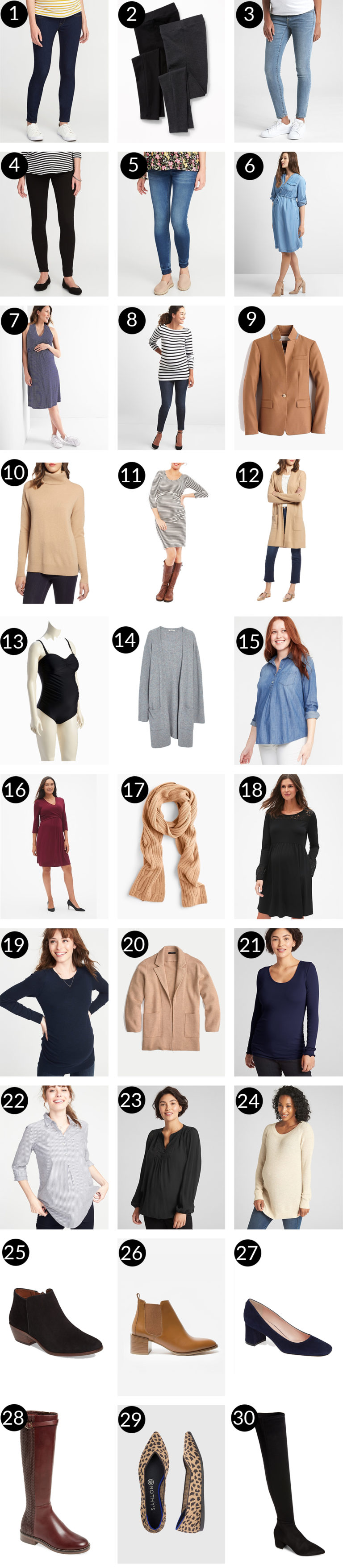 30-Piece Maternity Capsule Wardrobe