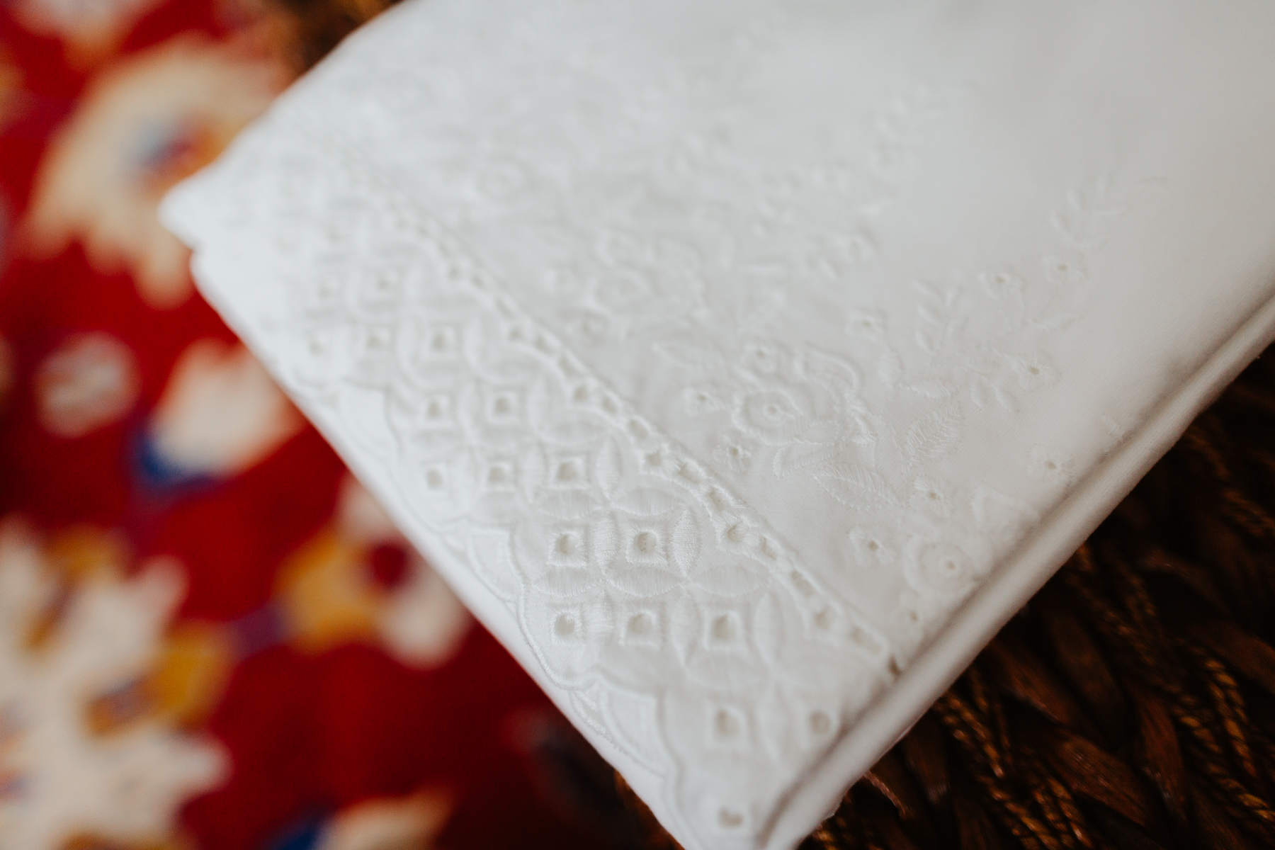 The flannel lace sheets and pillowcases - The Company Store - White Sale