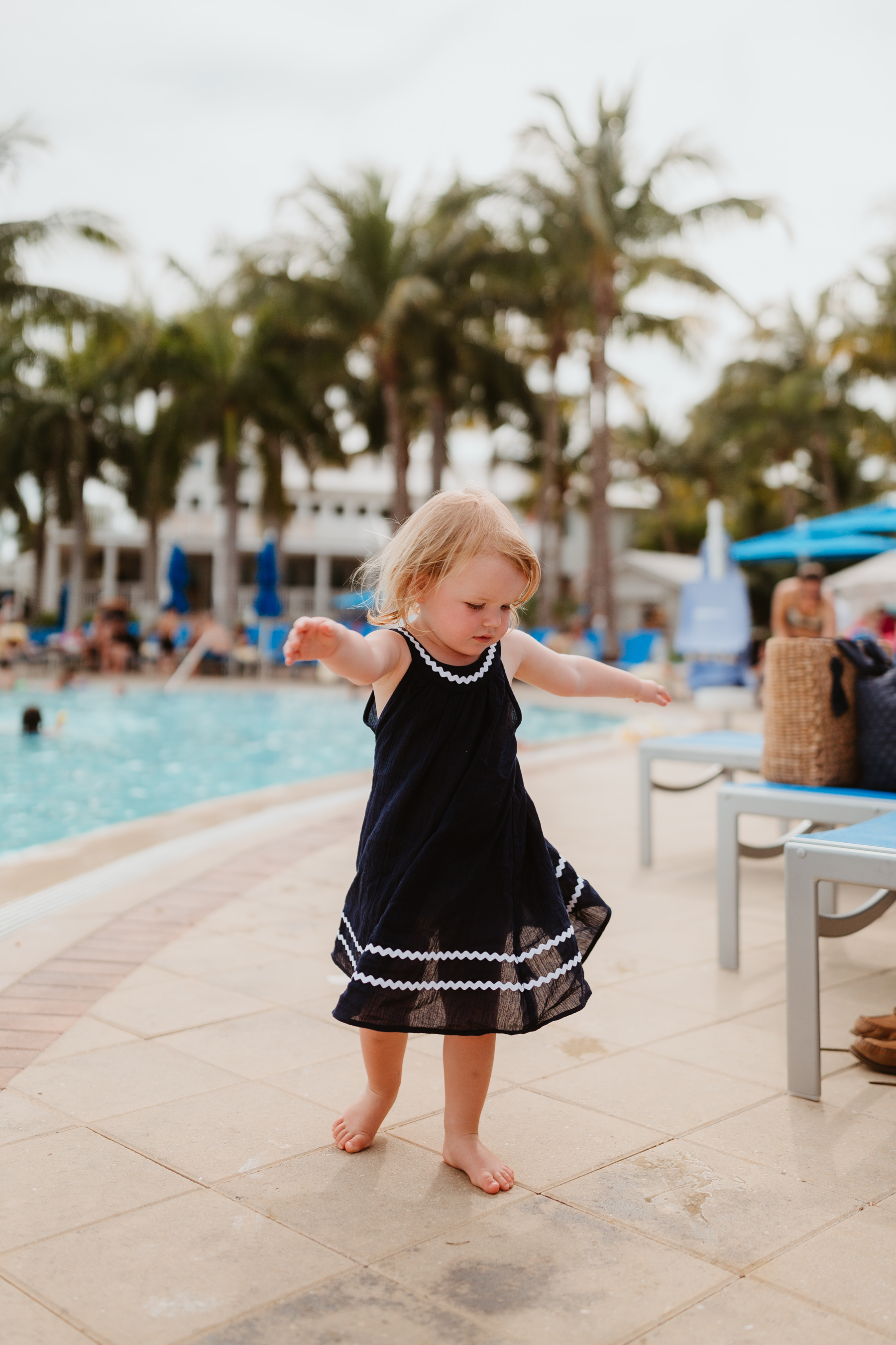 Emma Twirling in a Ric Rac Dress - Kelly in the City