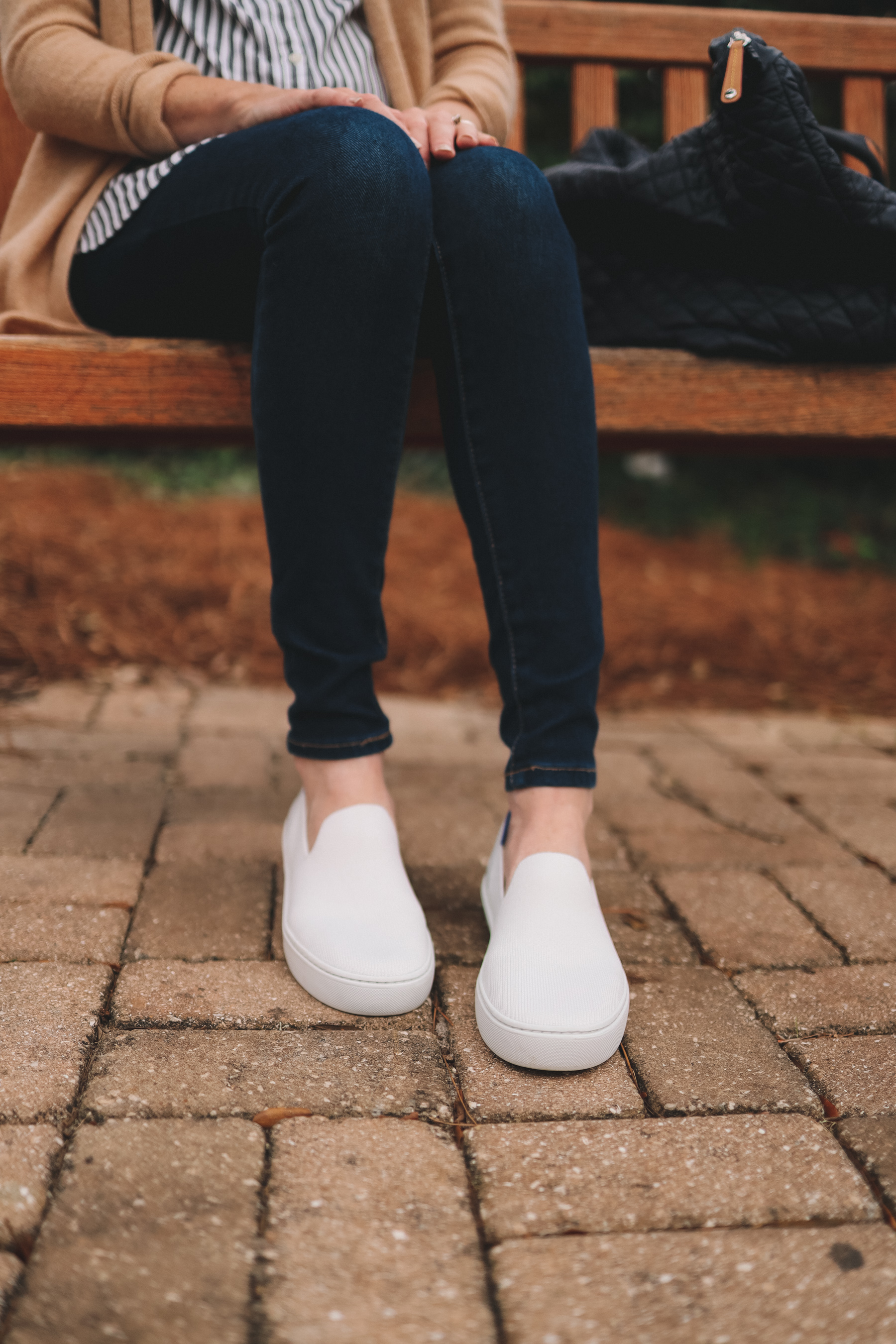 rothys white slip ons