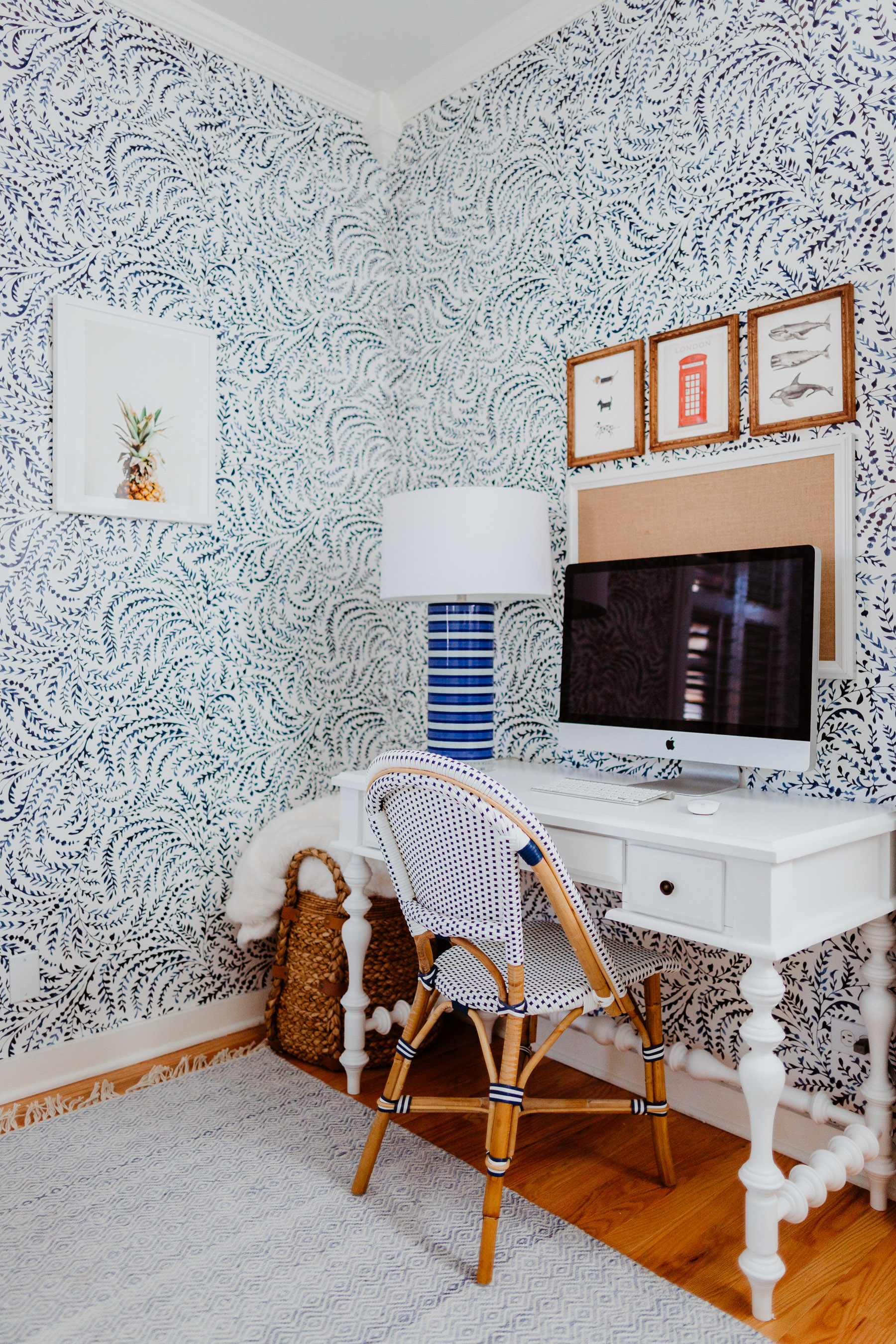 Powder Room Refresh  Styled with Navy