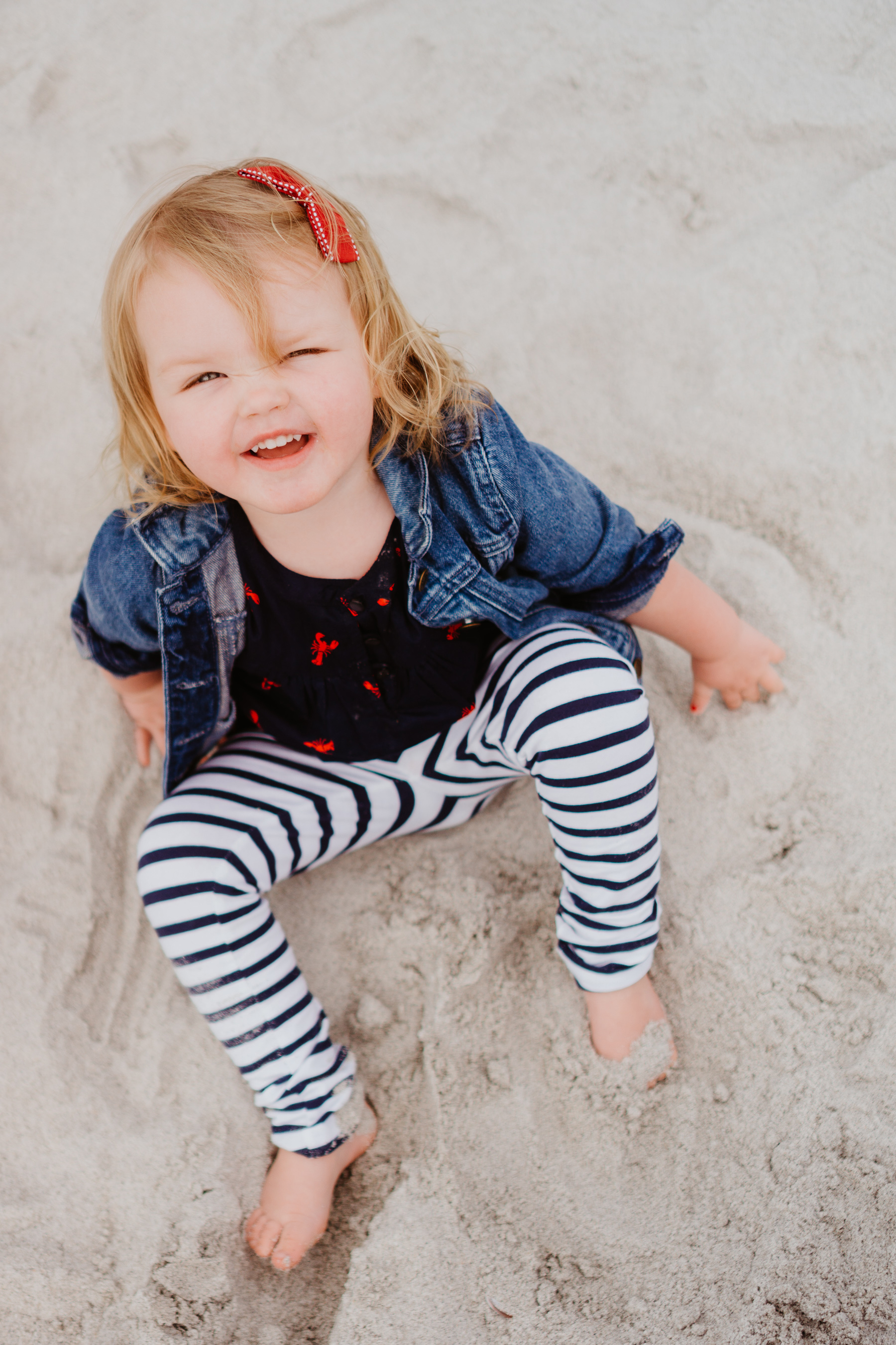 Emma Larkin at the beach