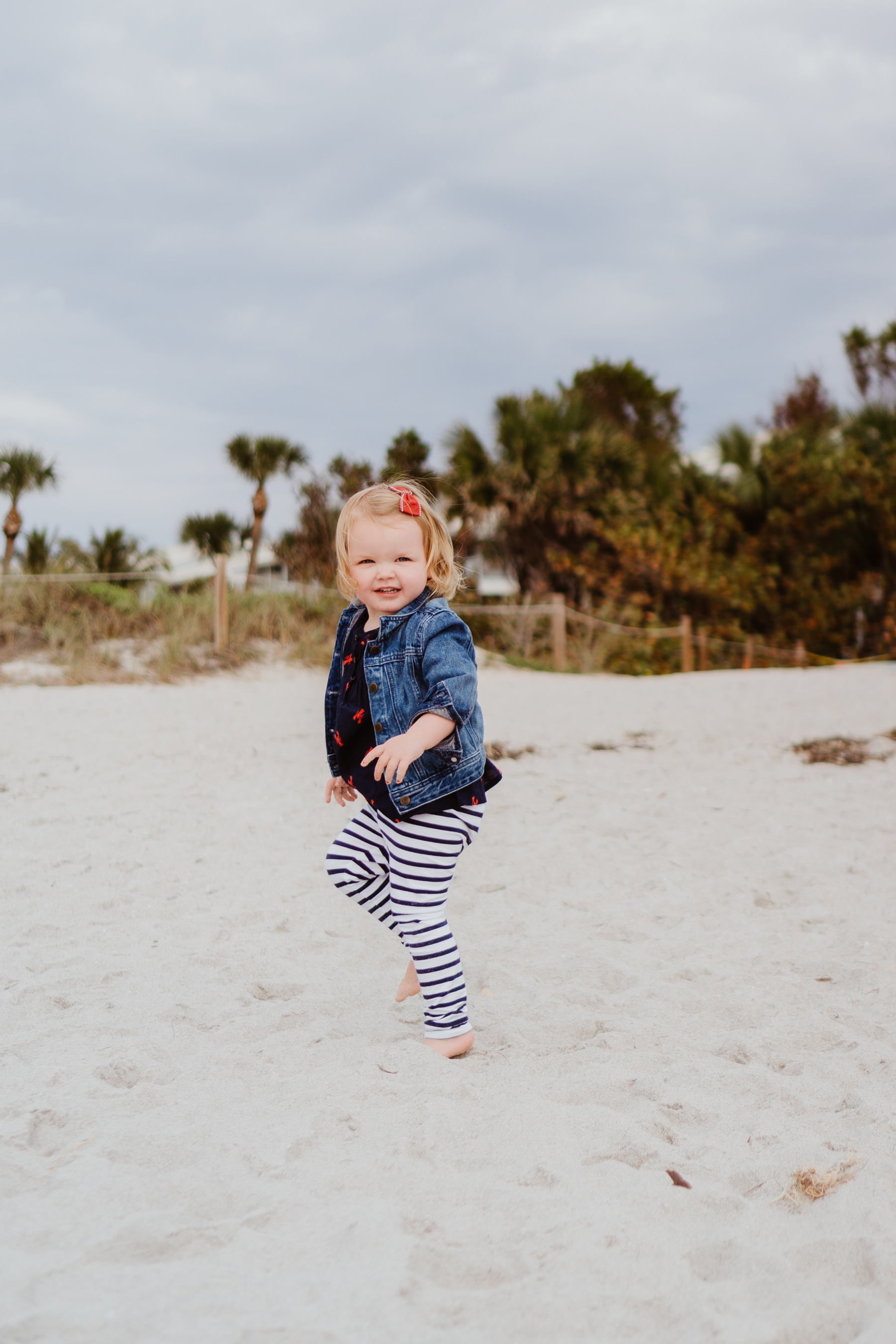 Emma Larkin at the beach 