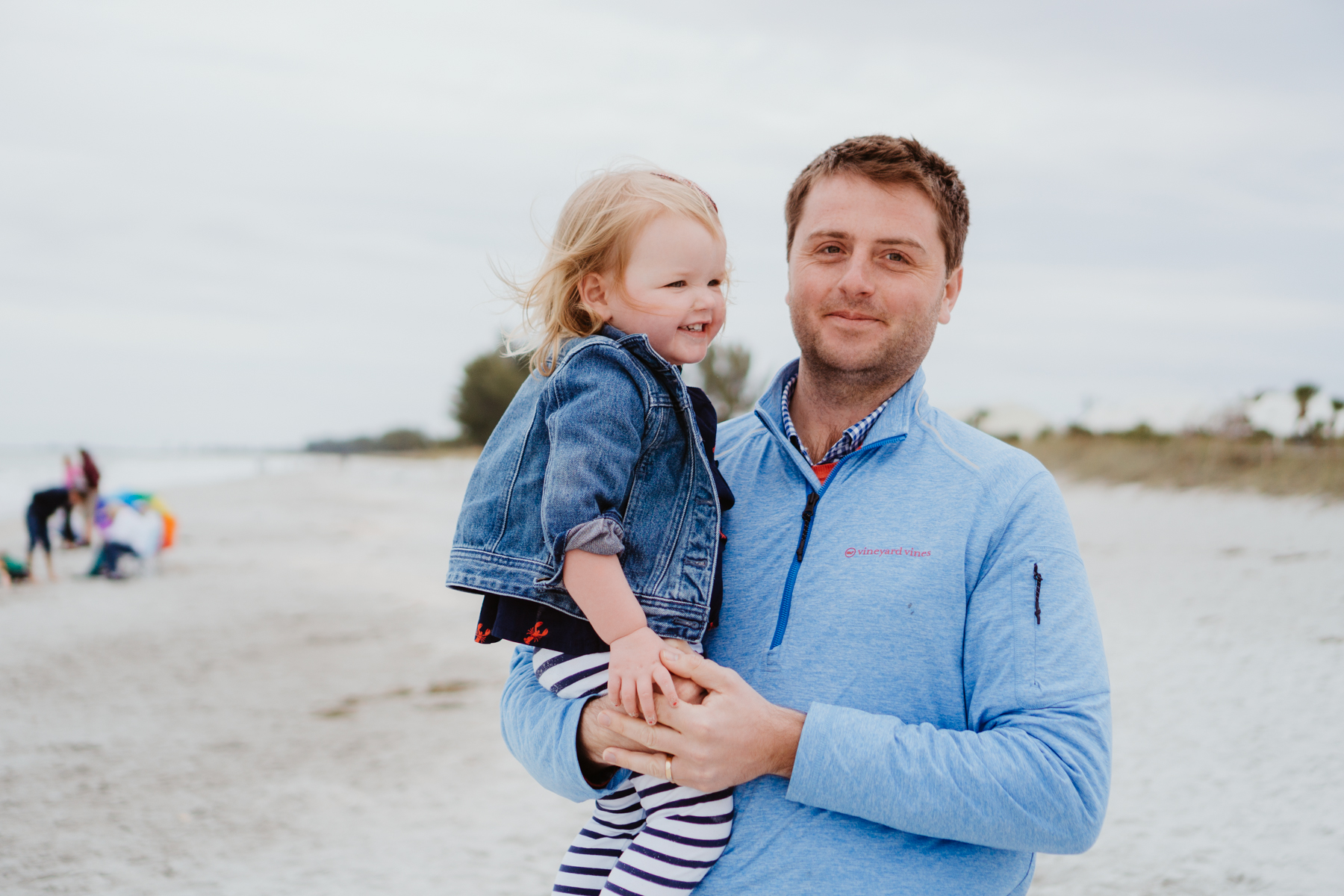 Mitch and Emma at the beach