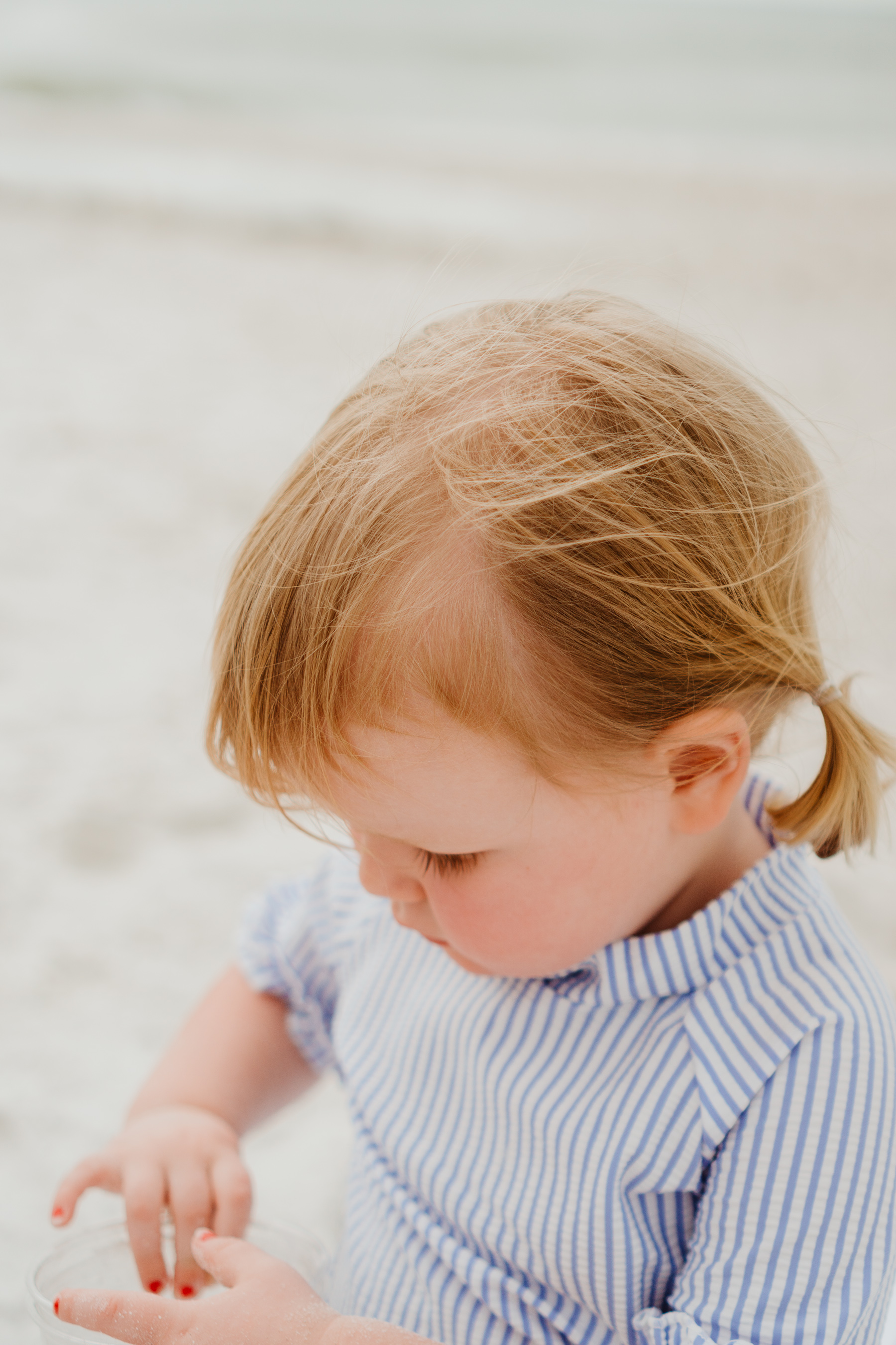 Emma Larkin at the beach