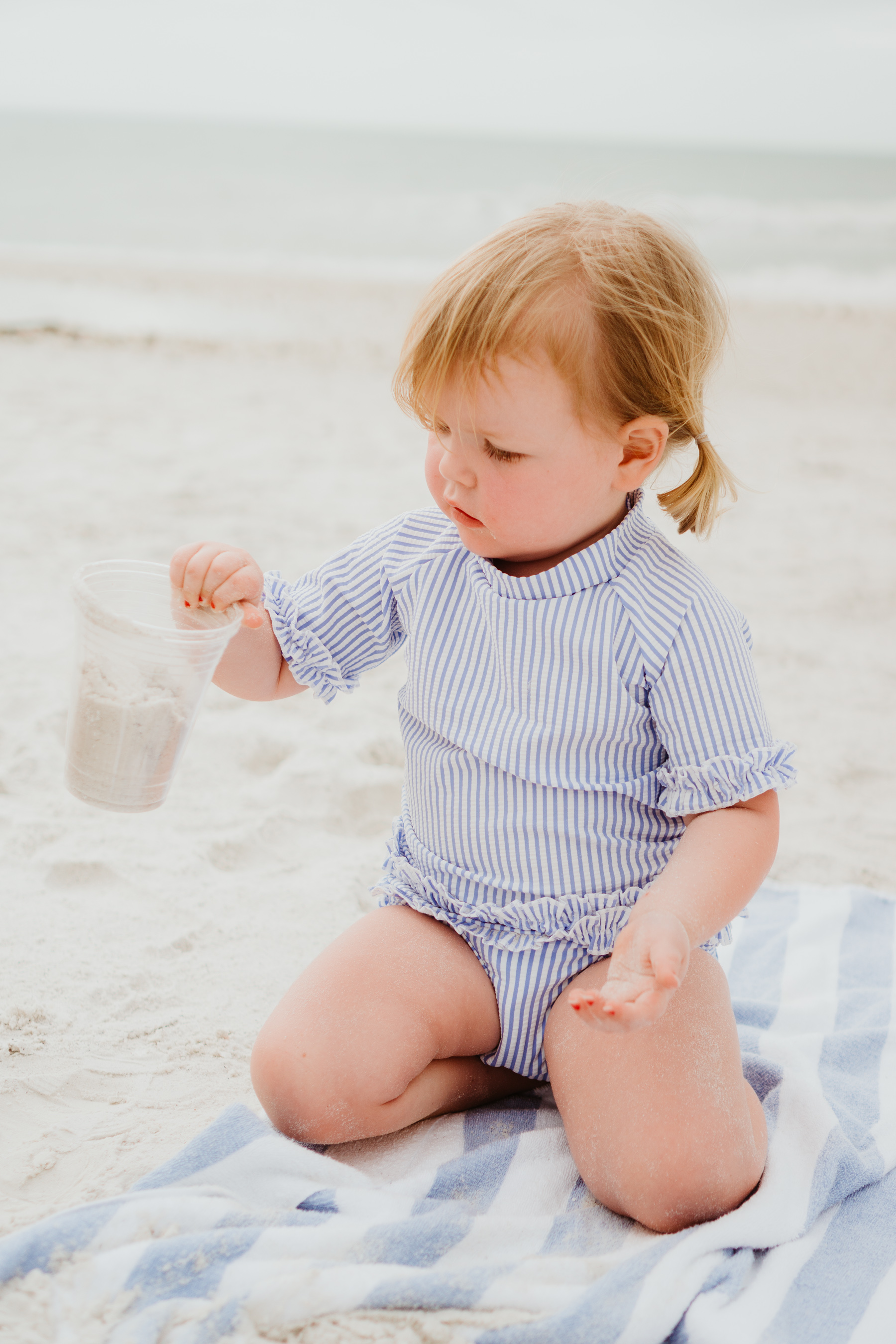 Emma Larkin at the beach