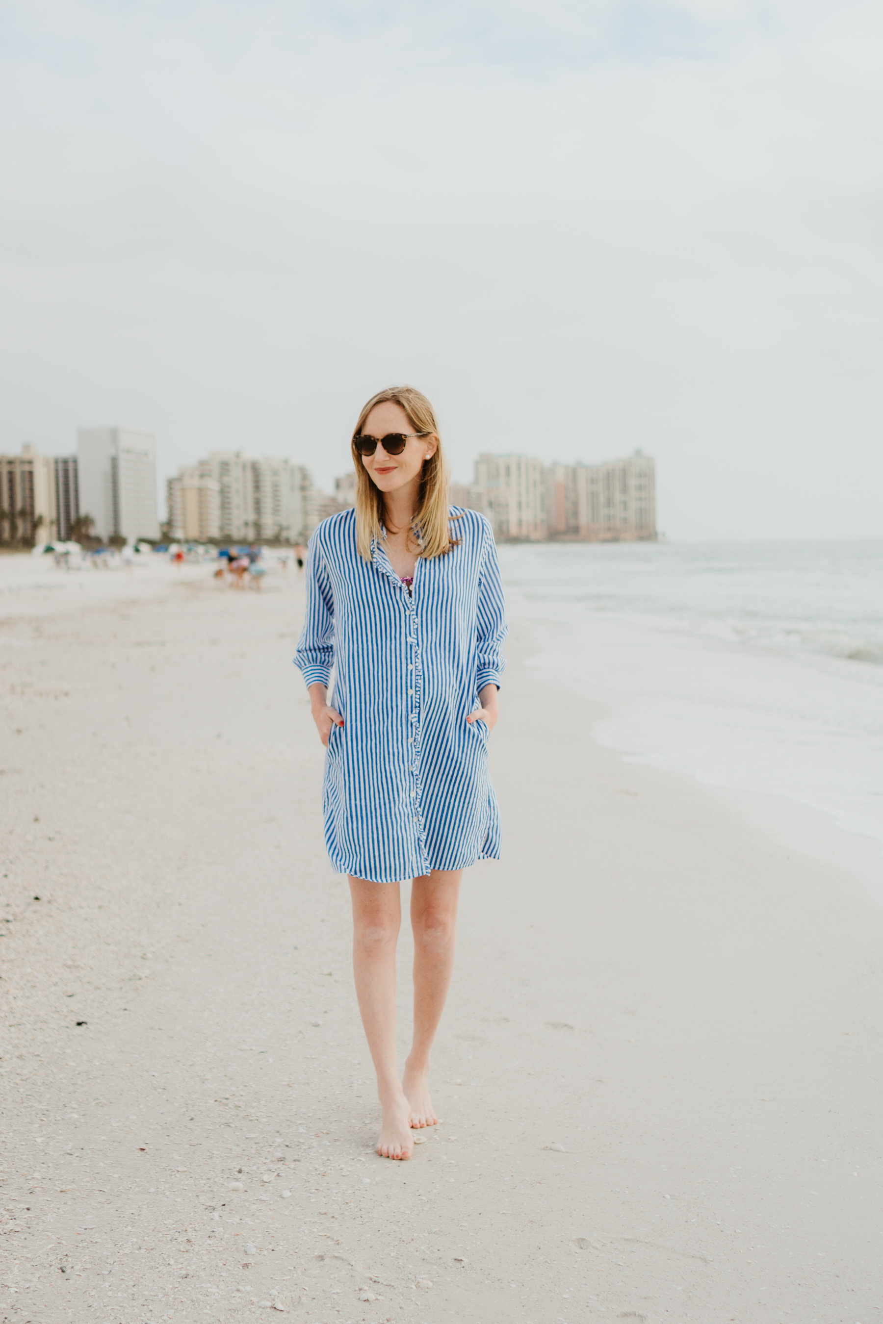 Kelly Larkin on the first day of our trip to Marco Island!