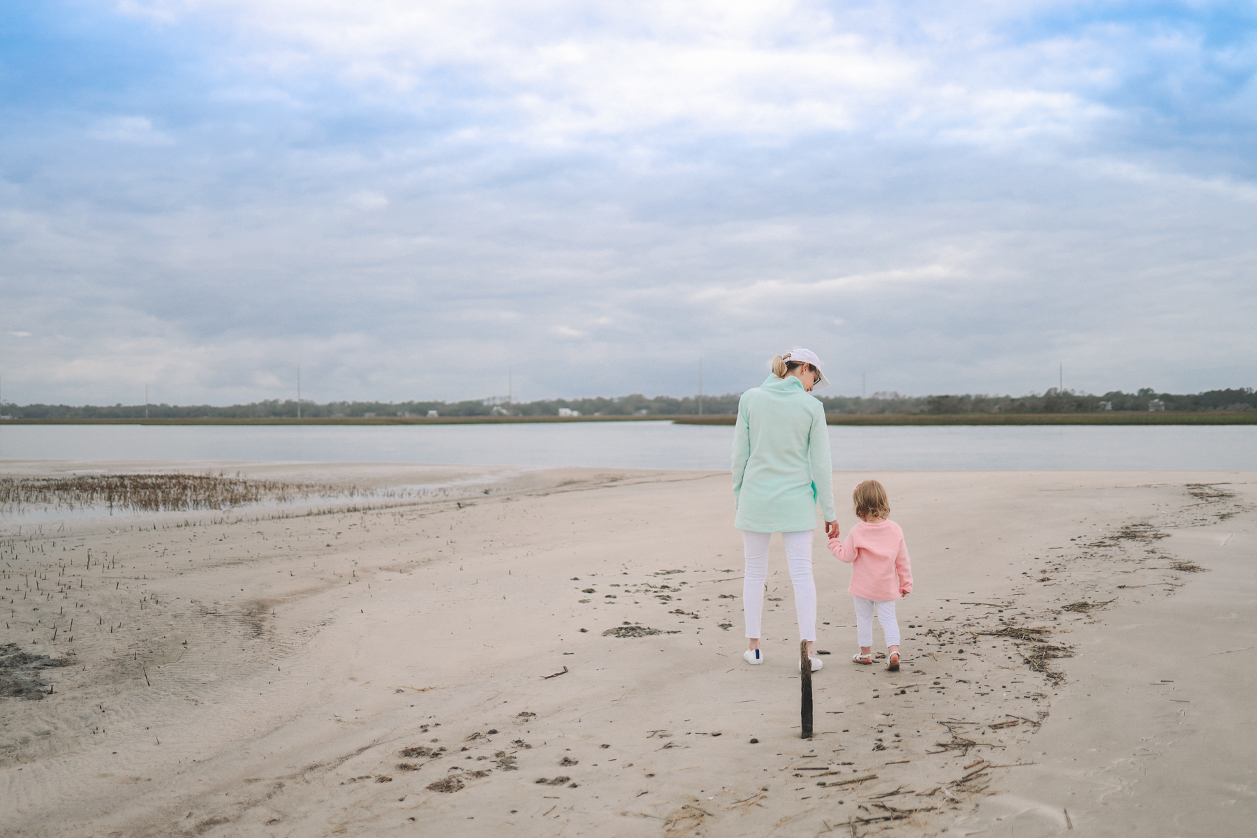 Mother and daughter at Sea Island, Georgia