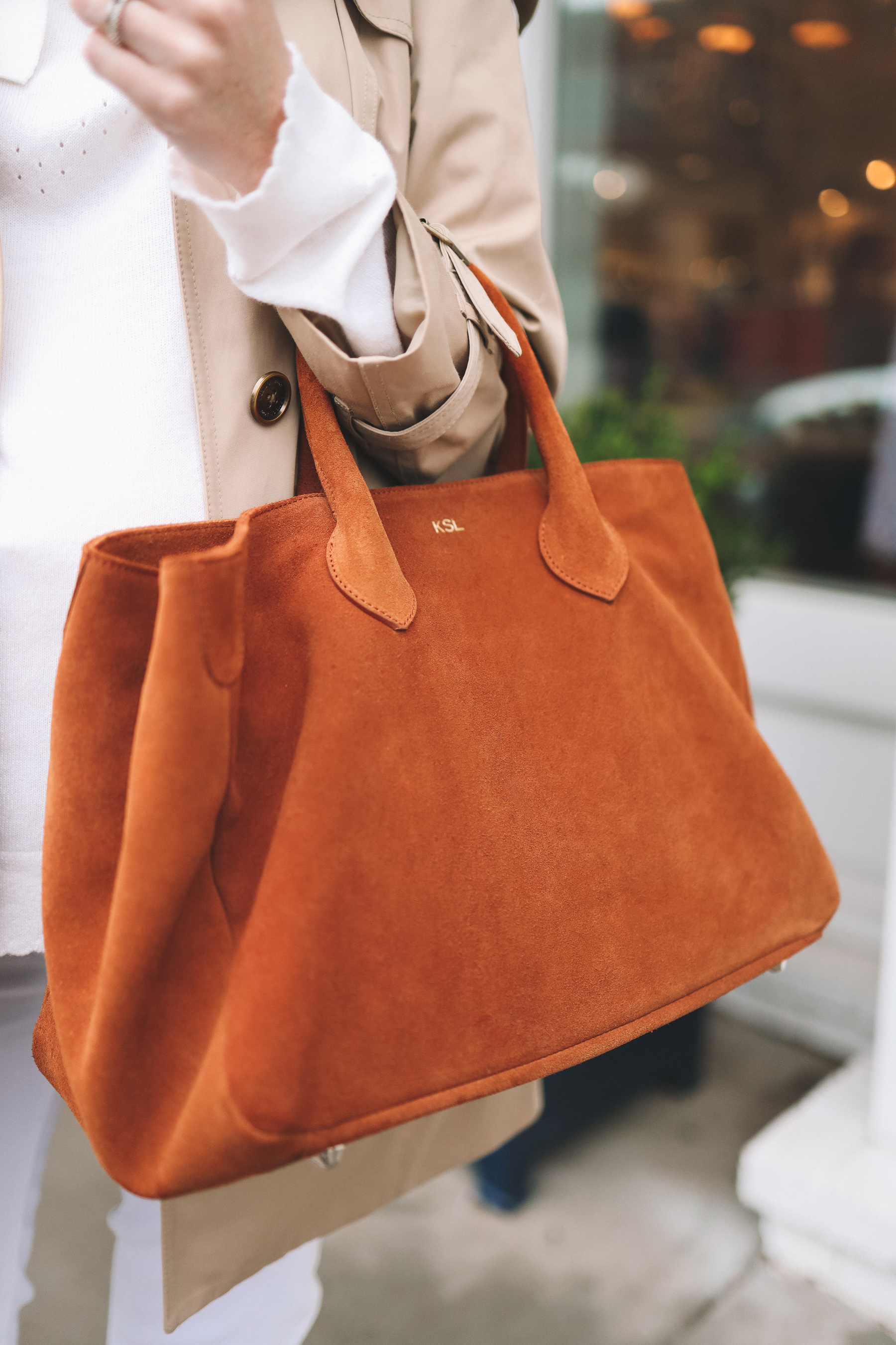  Mark & Graham Suede Elisabetta Tote