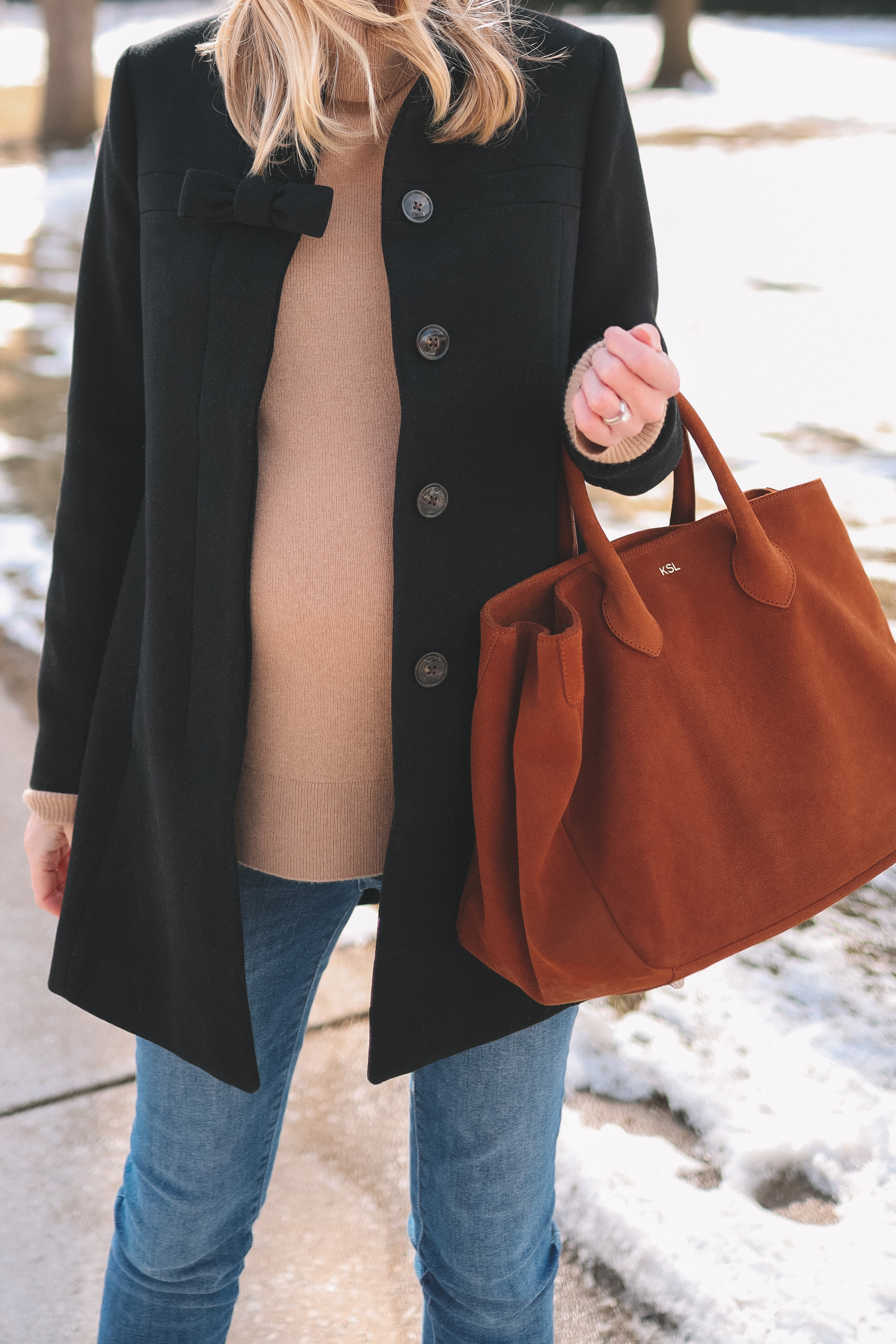 Mark & Graham Suede Elisabetta Tote 