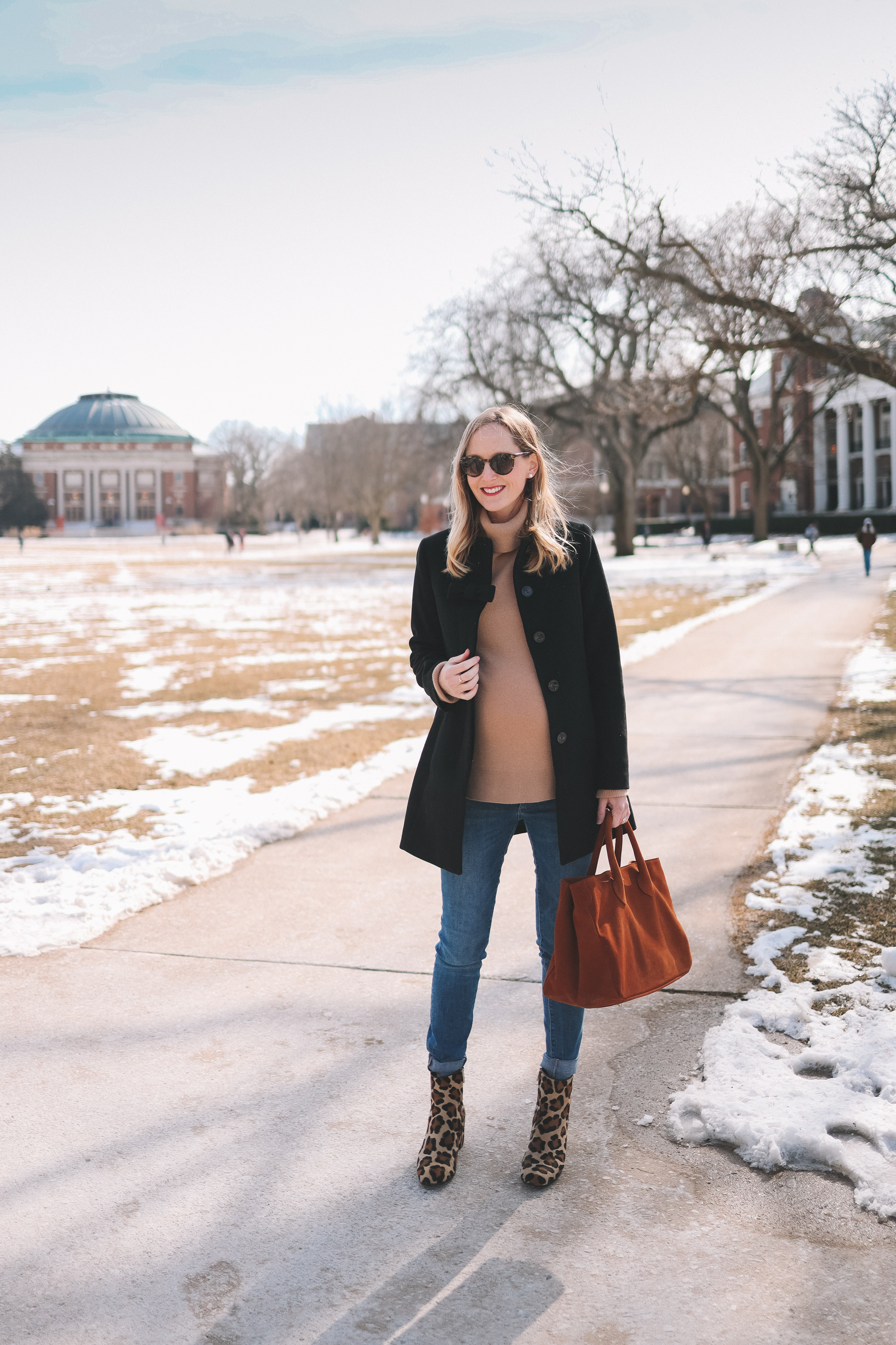 Leopard 2024 booties outfit