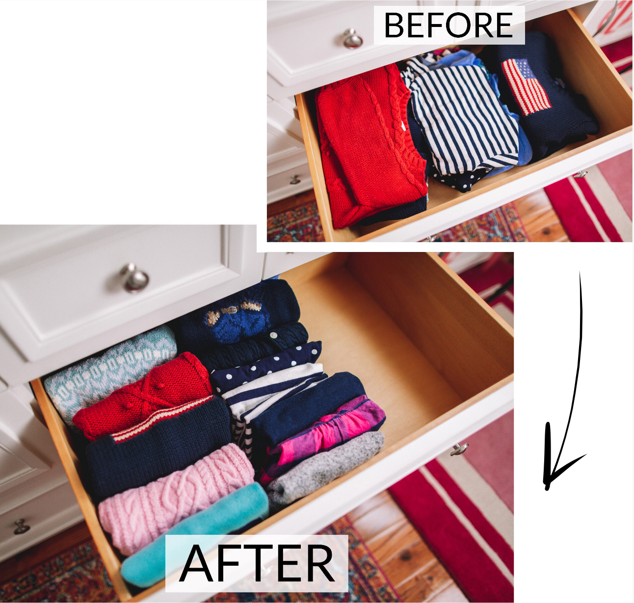 How to KonMari Kids' Room - Before and After