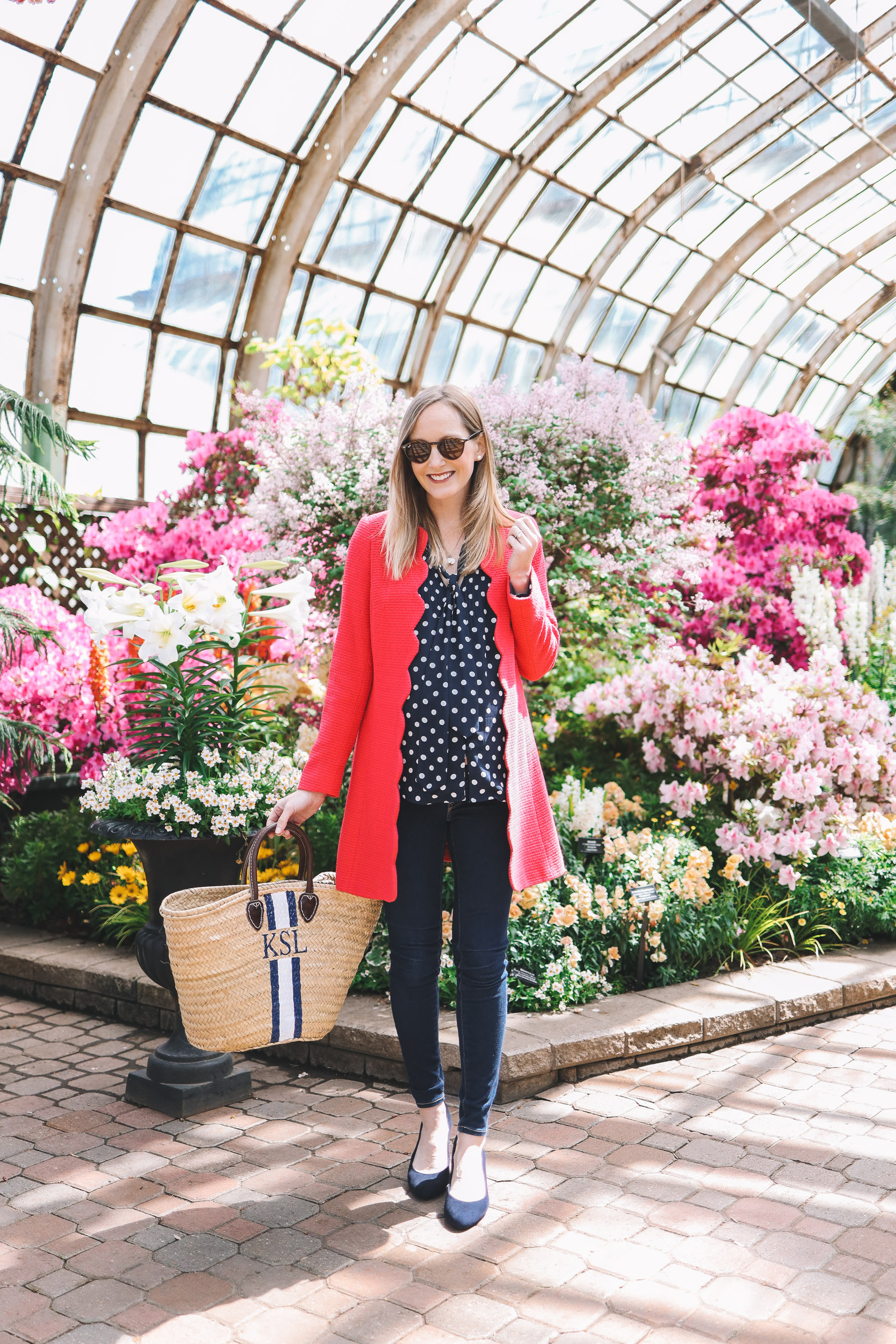 Pink Scalloped Coat Outfit