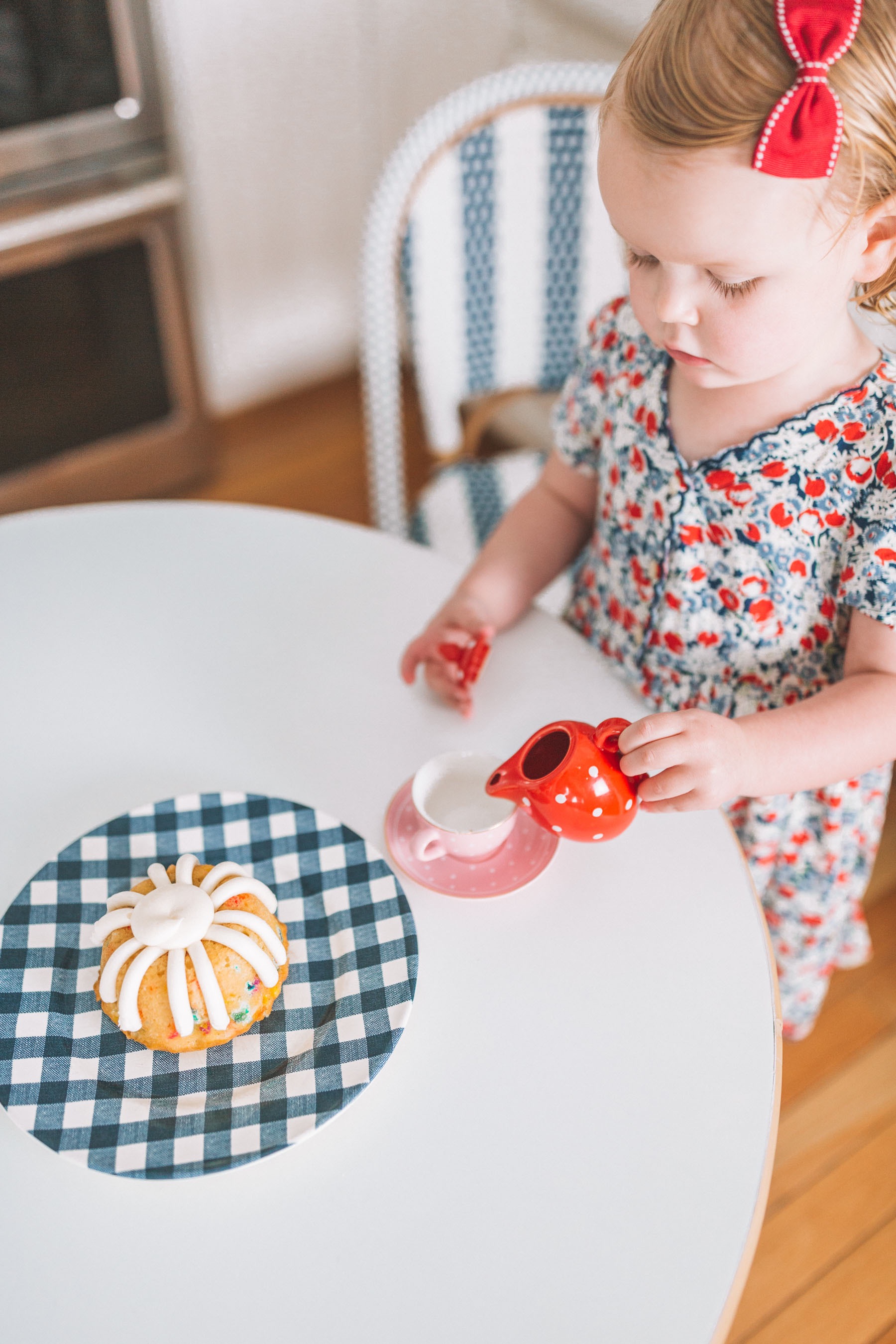 Emma Larkin is having a tea party