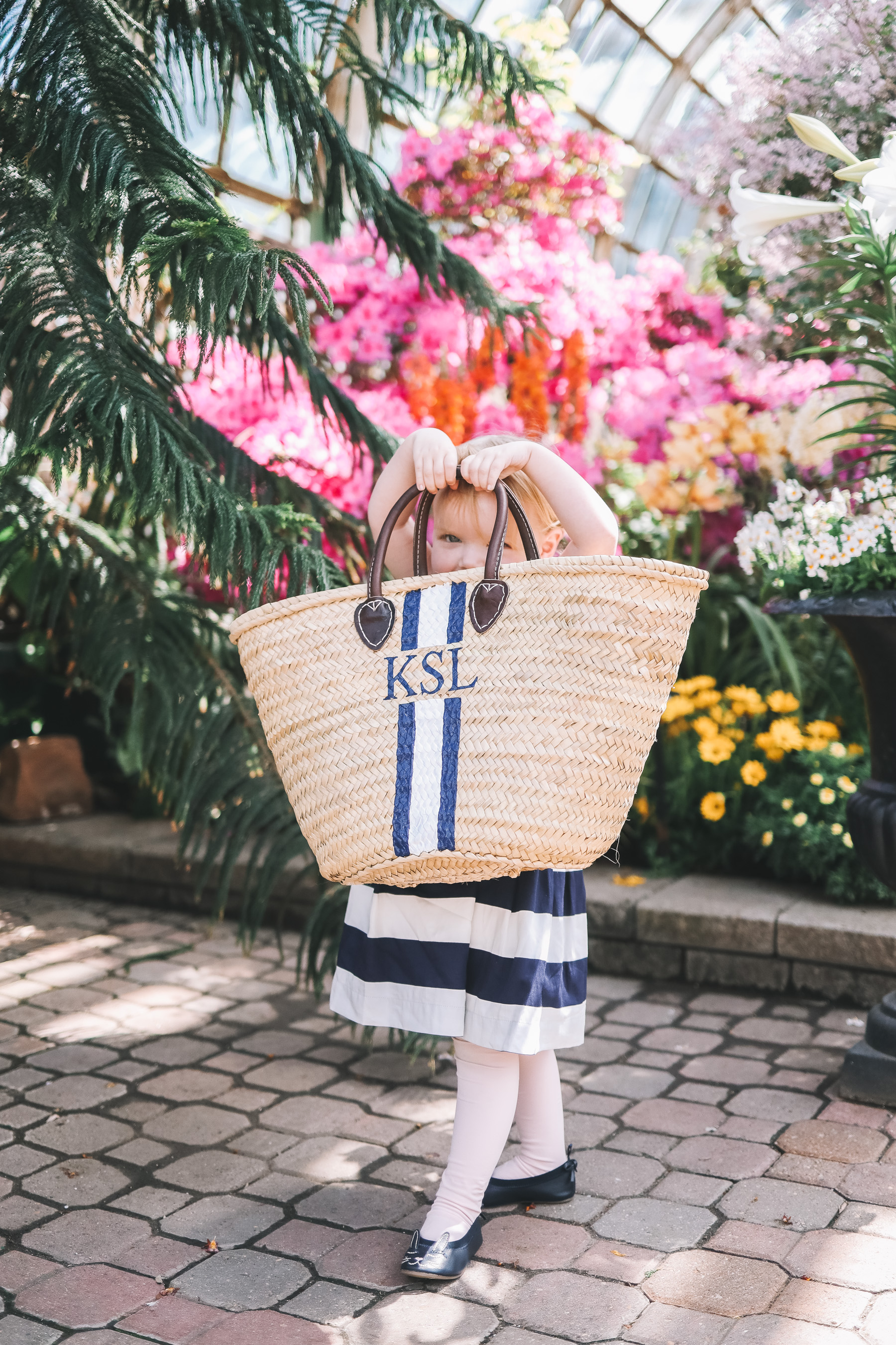 Hand-Painted Straw Beach Bag