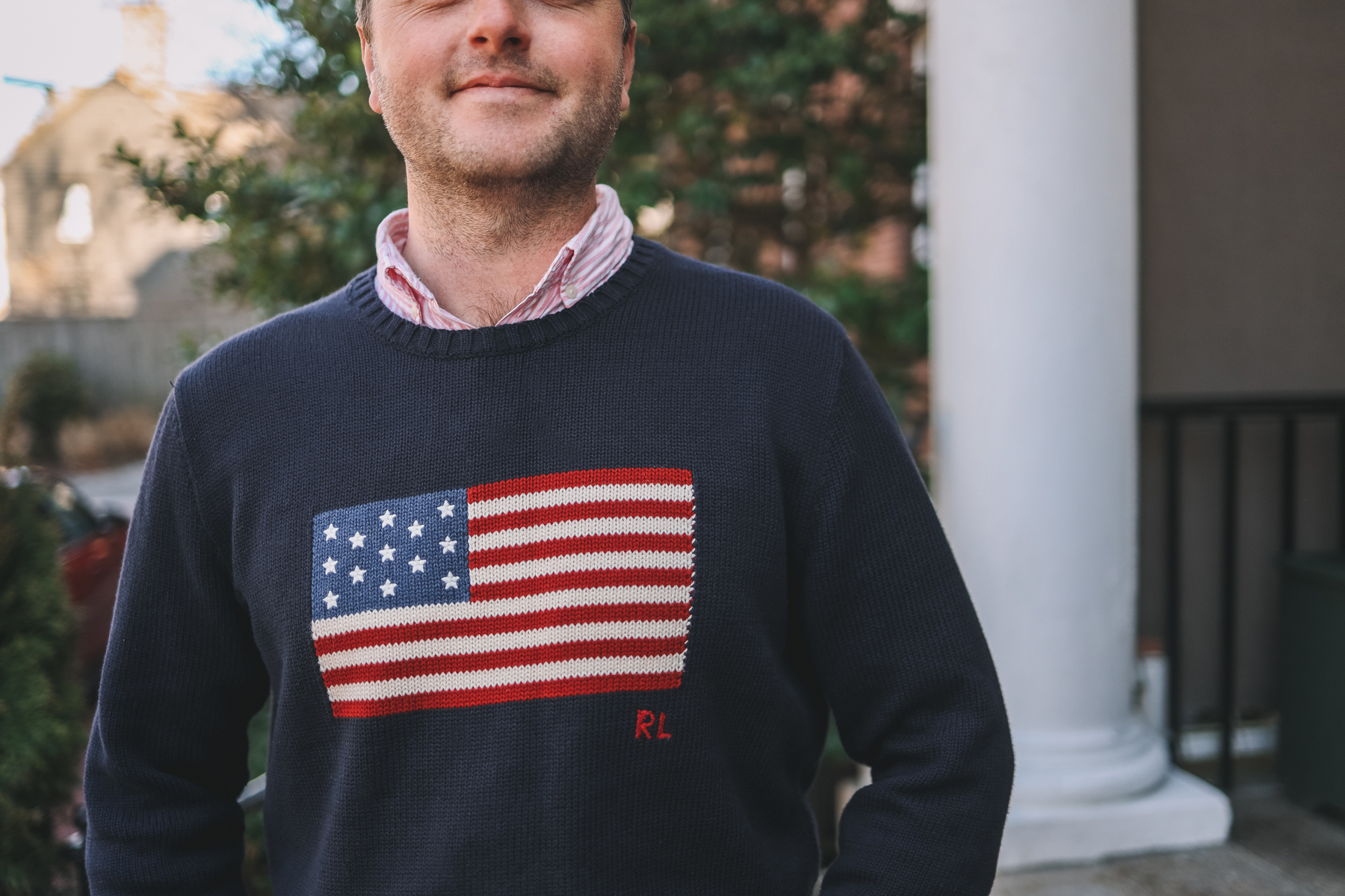 Ralph Lauren American Flag Sweater 
