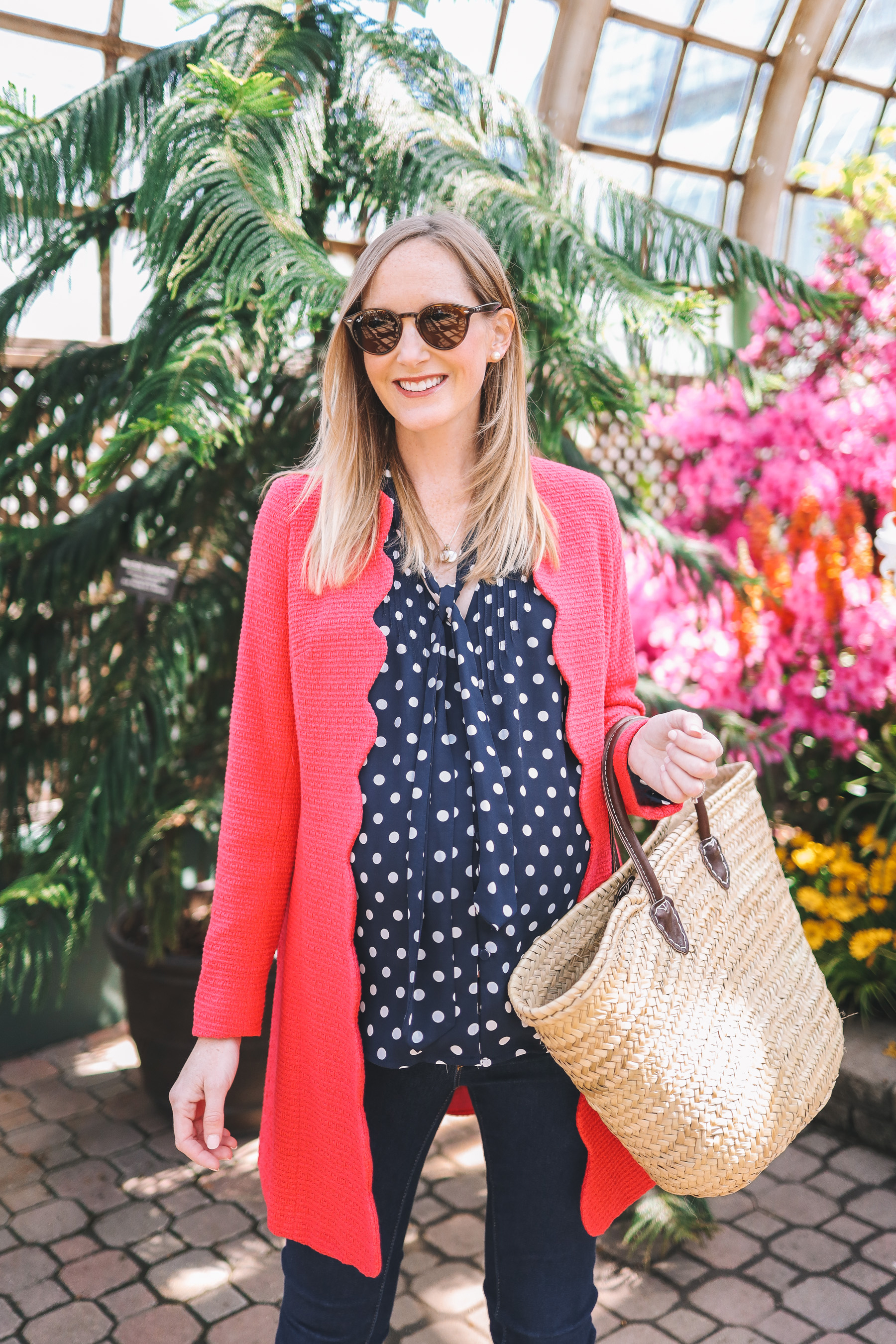 Pink Scalloped Coat outfit