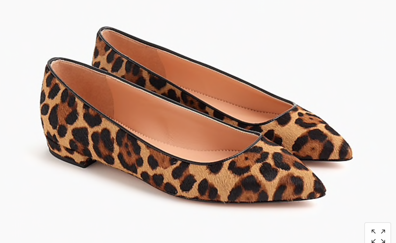 Leopard Flats: Great deal on timeless leopard flats. Love the point!