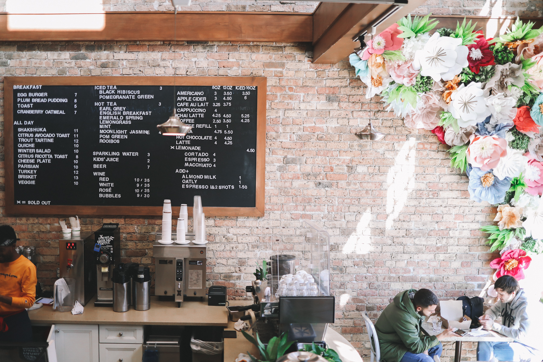 Floriole Cafe and Bakery Menu