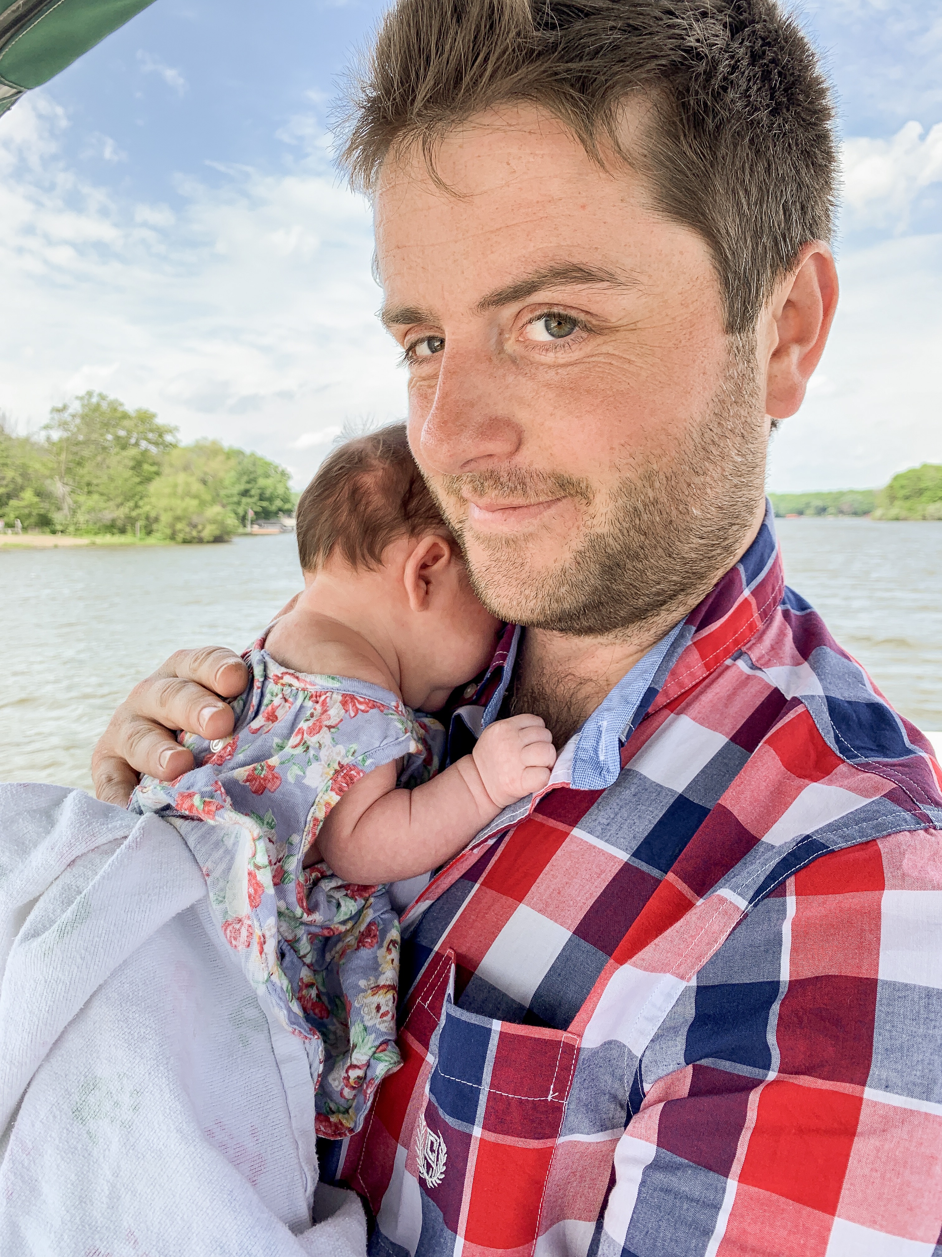 Mitch Larkin and baby Lucy