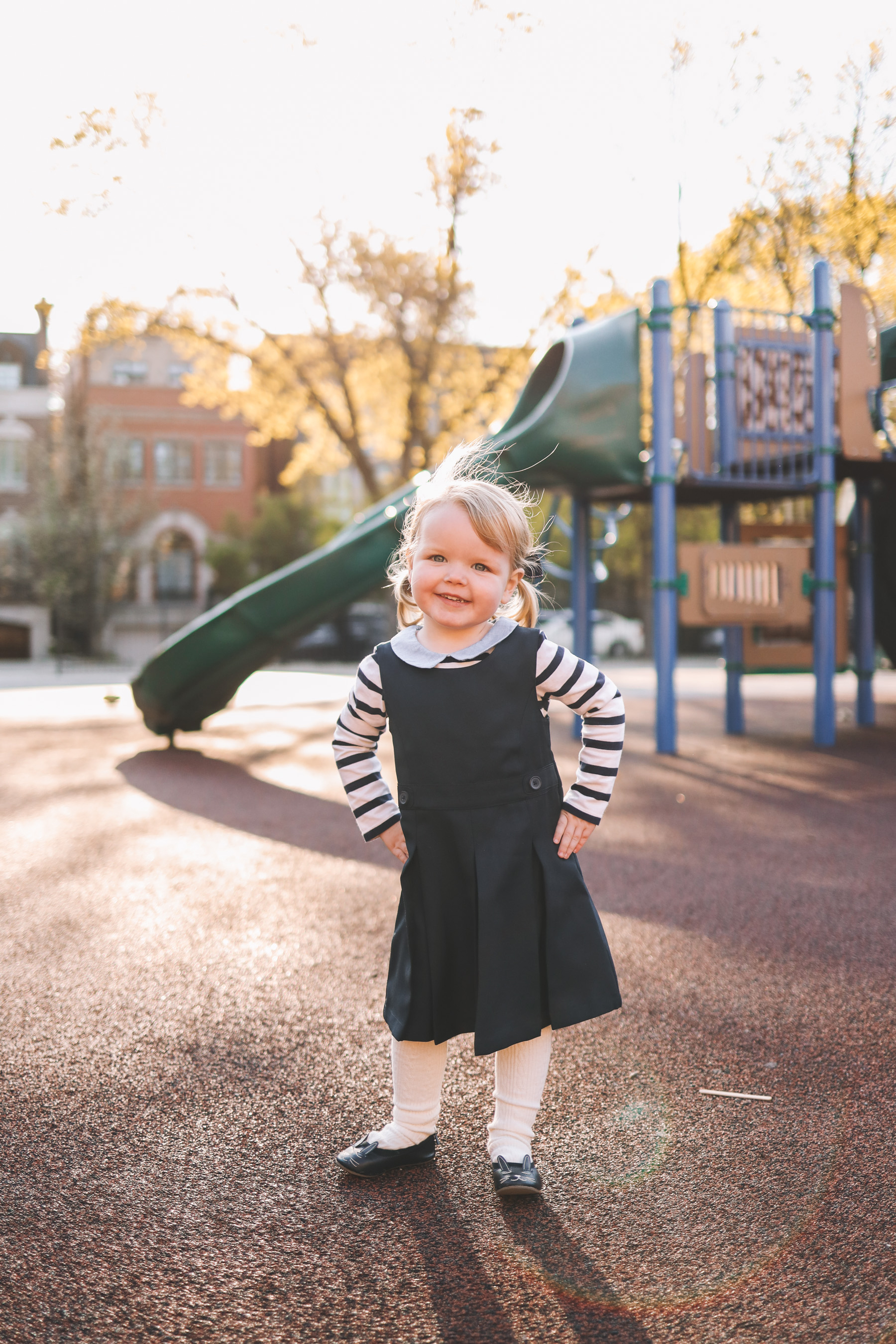 Outfit details: Emma's Bunny Shoes (Newer), Navy Jumper, Tights and Peter Pan Shirt Options