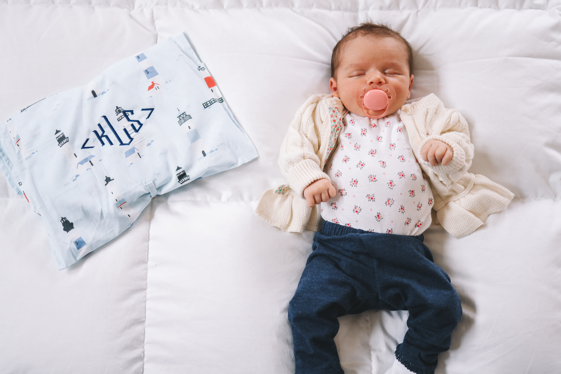 baby lucy & Nantucket pajamas